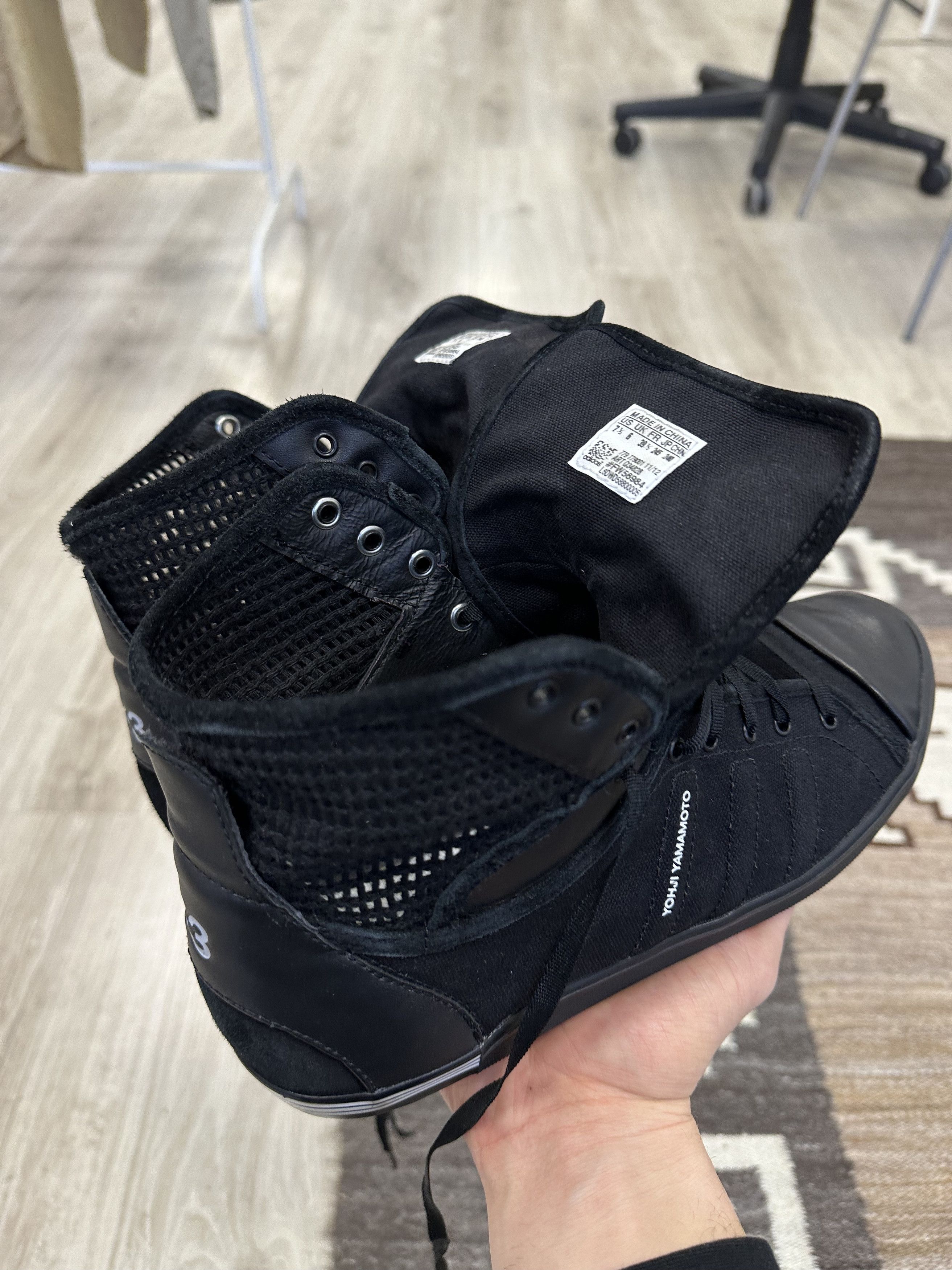 Adidas Y-3 Yohji Yamamoto Adidas Hi Top Sneakers 6004AC Size US 7.5 / IT 37.5 - 8 Thumbnail