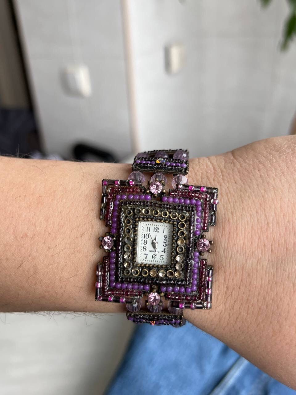 Japanese Brand × Vintage Vintage Japanese style futuristic Watch Crystal Violet Size ONE SIZE - 8 Thumbnail