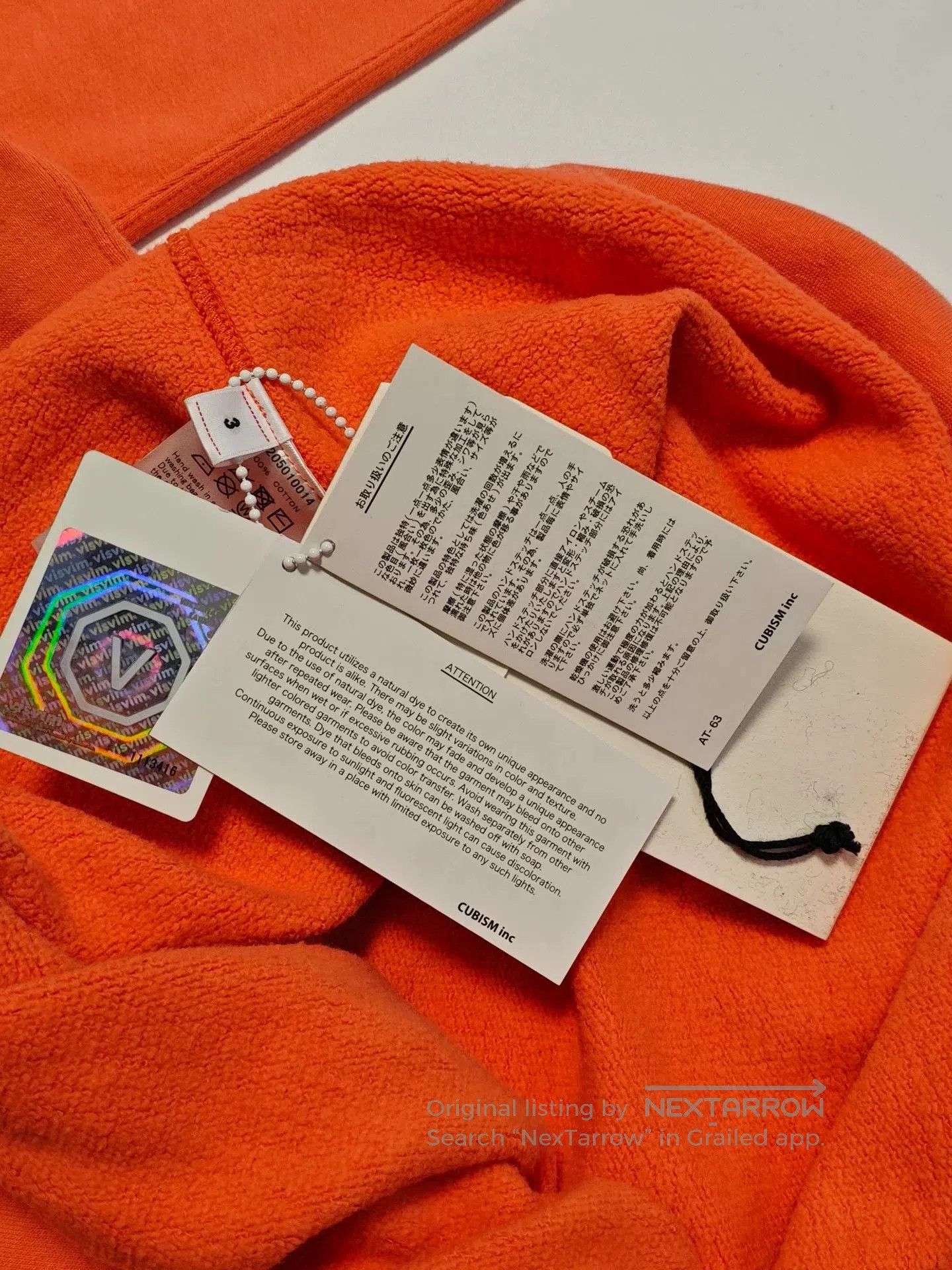 Visvim visvim cubism orange casual sweatshirt. Size US M / EU 48-50 / 2 - 5 Thumbnail