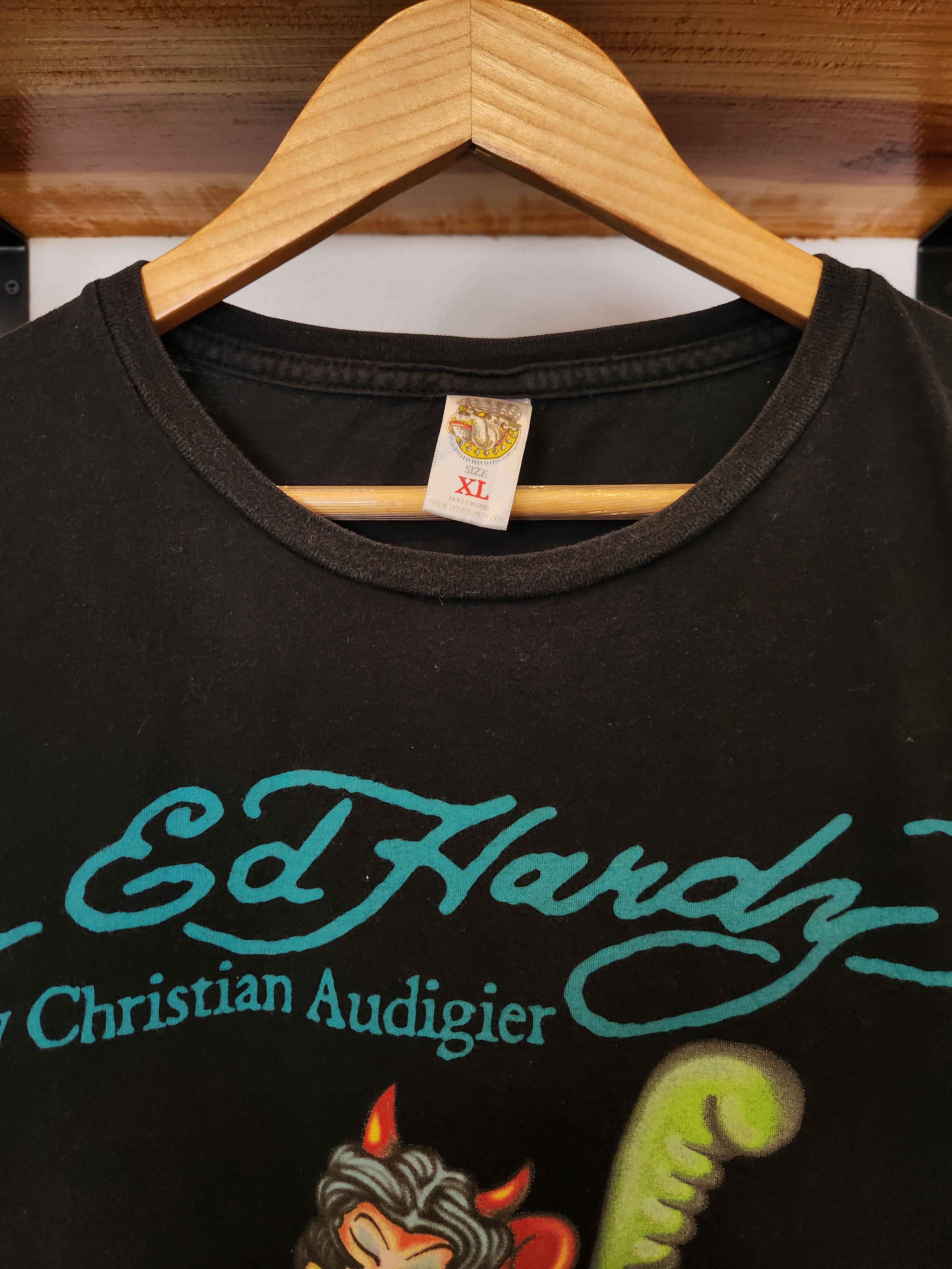 Ed Hardy Ed Hardy black tshirt Size US XL / EU 56 / 4 - 2 Thumbnail