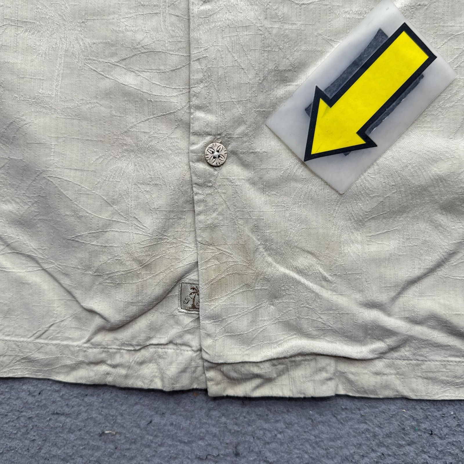 Tommy Bahama Tommy Bahama Button Up Shirt Mens XXL Beige Tan Silk Size US XXL / EU 58 / 5 - 8 Thumbnail