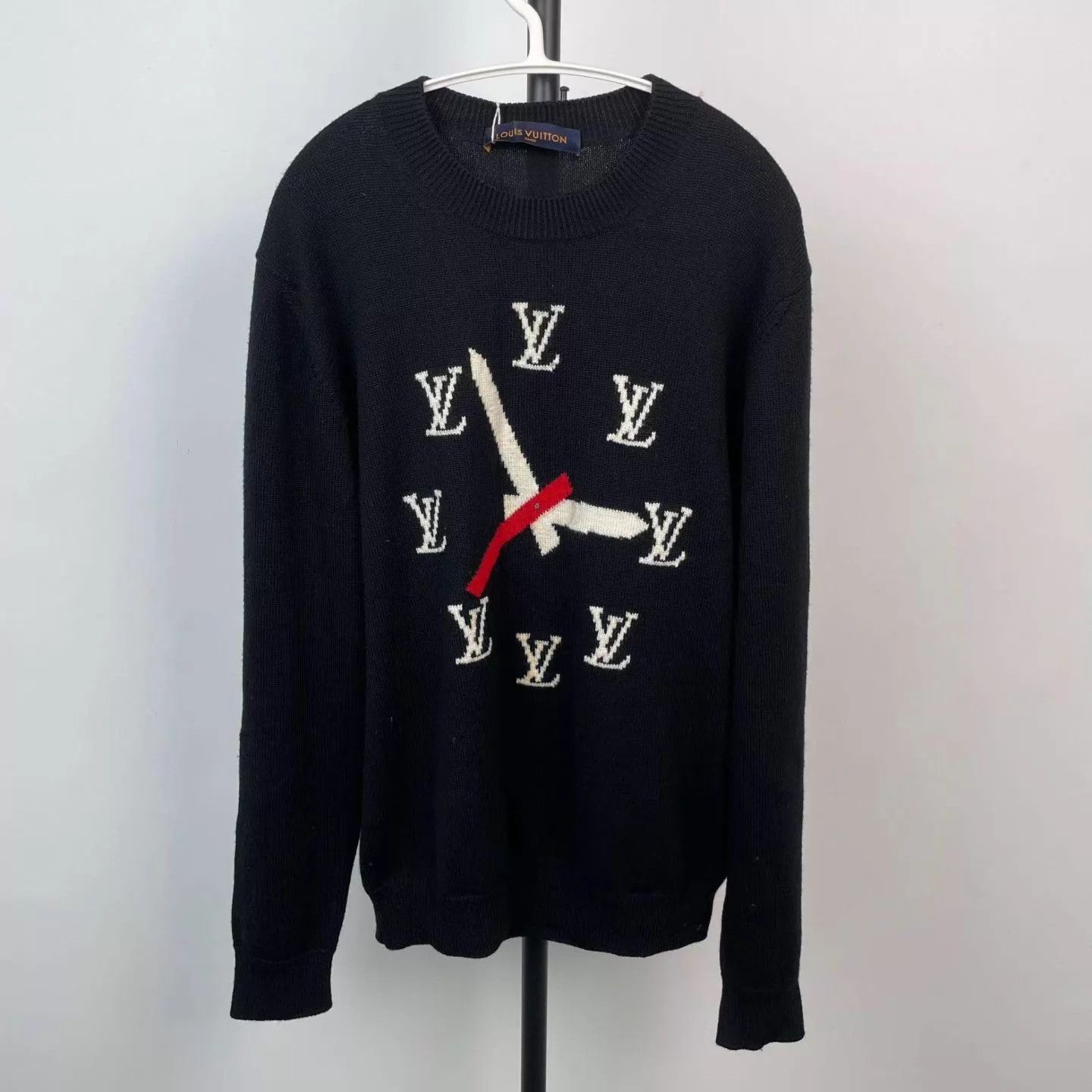 Louis Vuitton LV SS23 Watch Intarsia L/S Pullover Sweater L Size US L / EU 52-54 / 3 - 1 Thumbnail