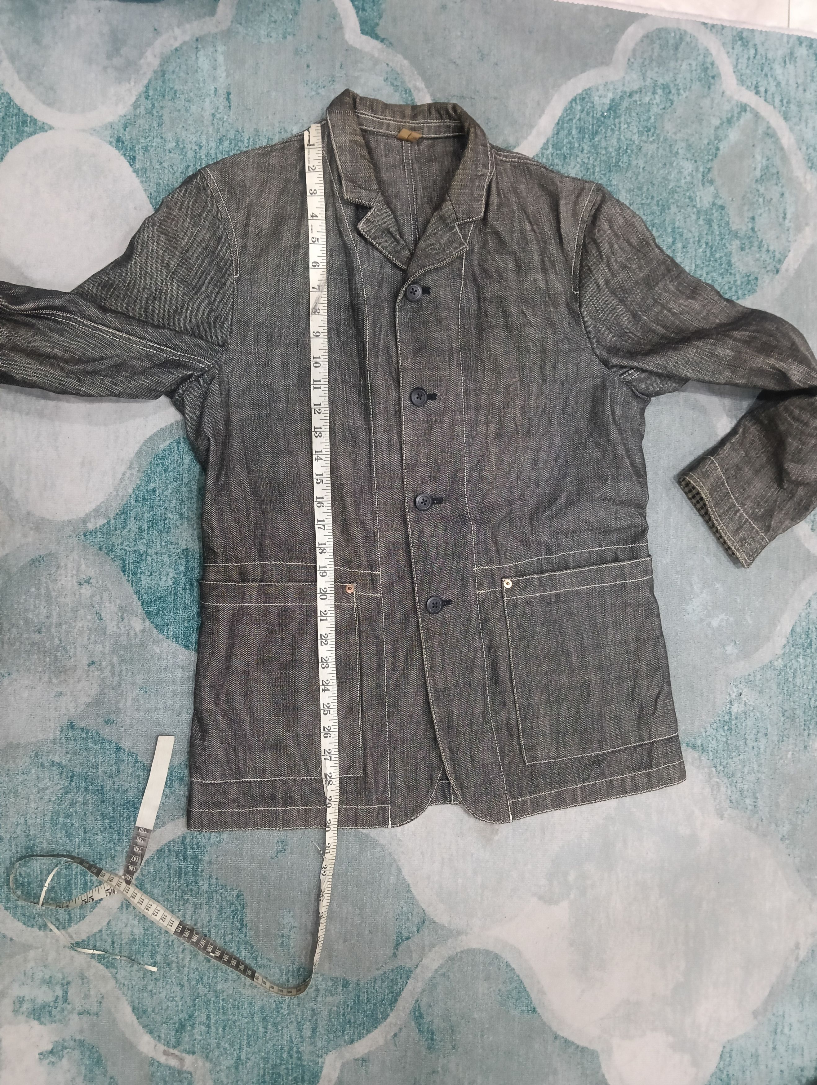 14th Addiction × Beauty Beast × Japanese Brand Hiromichi Nakano Like Indigo Shawl Collar Size US L / EU 52-54 / 3 - 18 Thumbnail