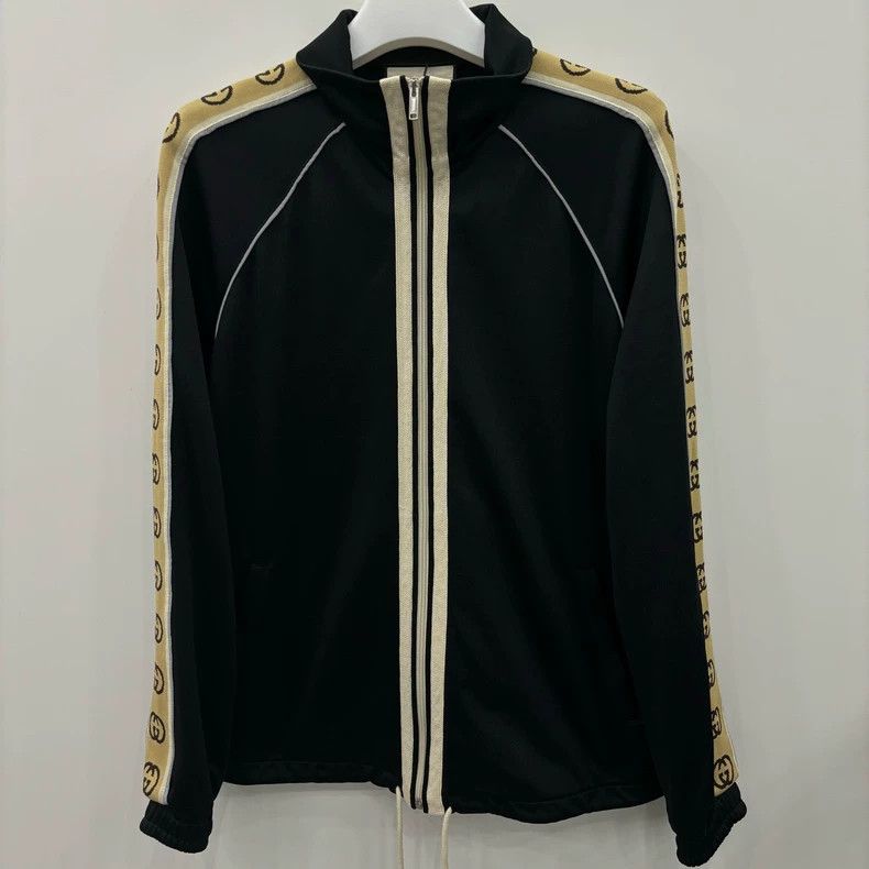 Gucci Gucci Side-sleeved Logo striped casual long-sleeved jacket Size US L / EU 52-54 / 3 - 1 Thumbnail