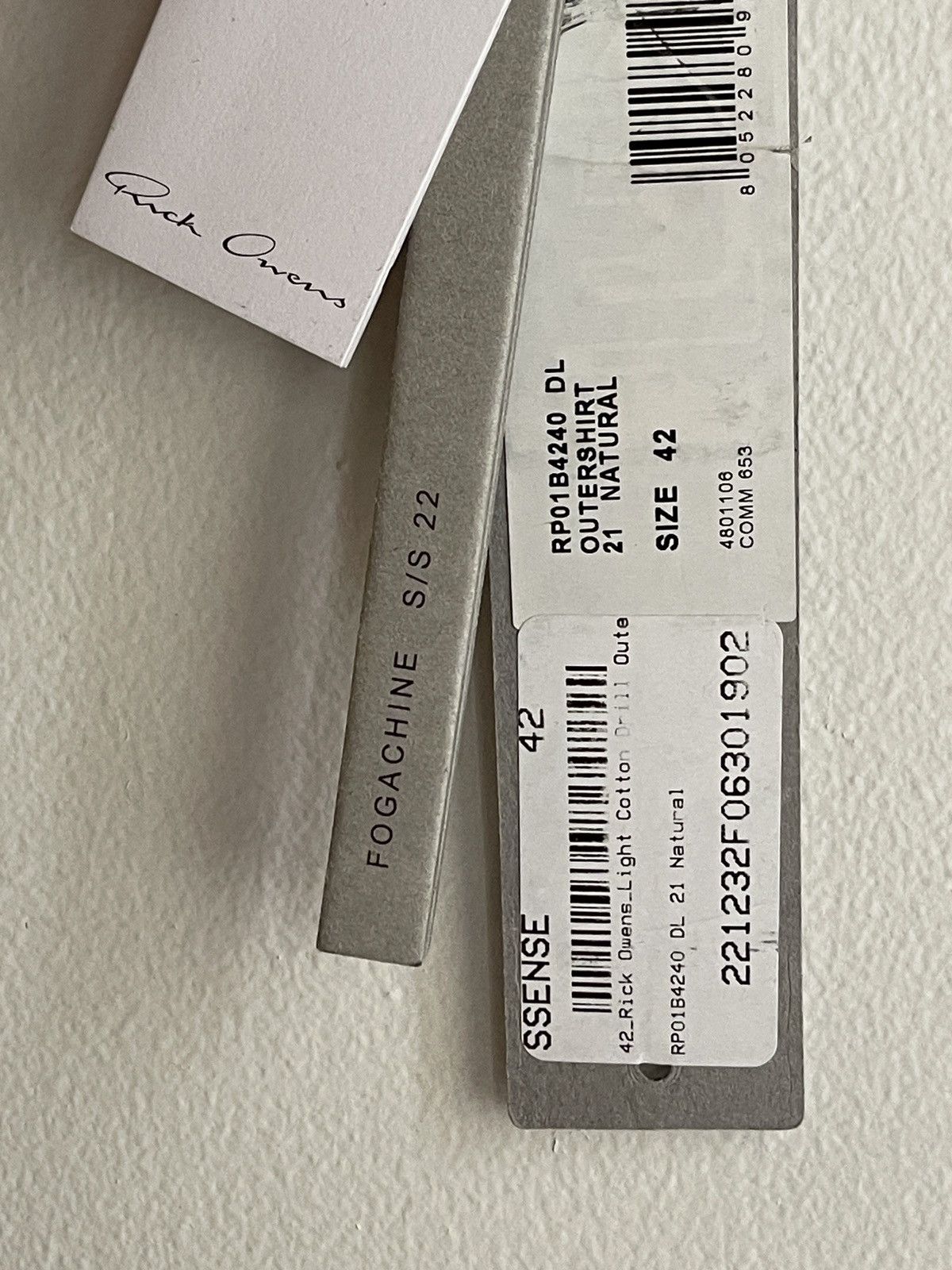 Rick Owens SS22 Fogachine Light Cotton Outershirt Size US M / EU 48-50 / 2 - 10 Thumbnail