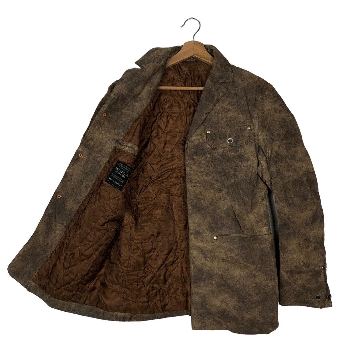 Japanese Brand 🔥90’s Vintage Leather Jacket Nicole Club For Men Japan Made Size US M / EU 48-50 / 2 - 8 Thumbnail