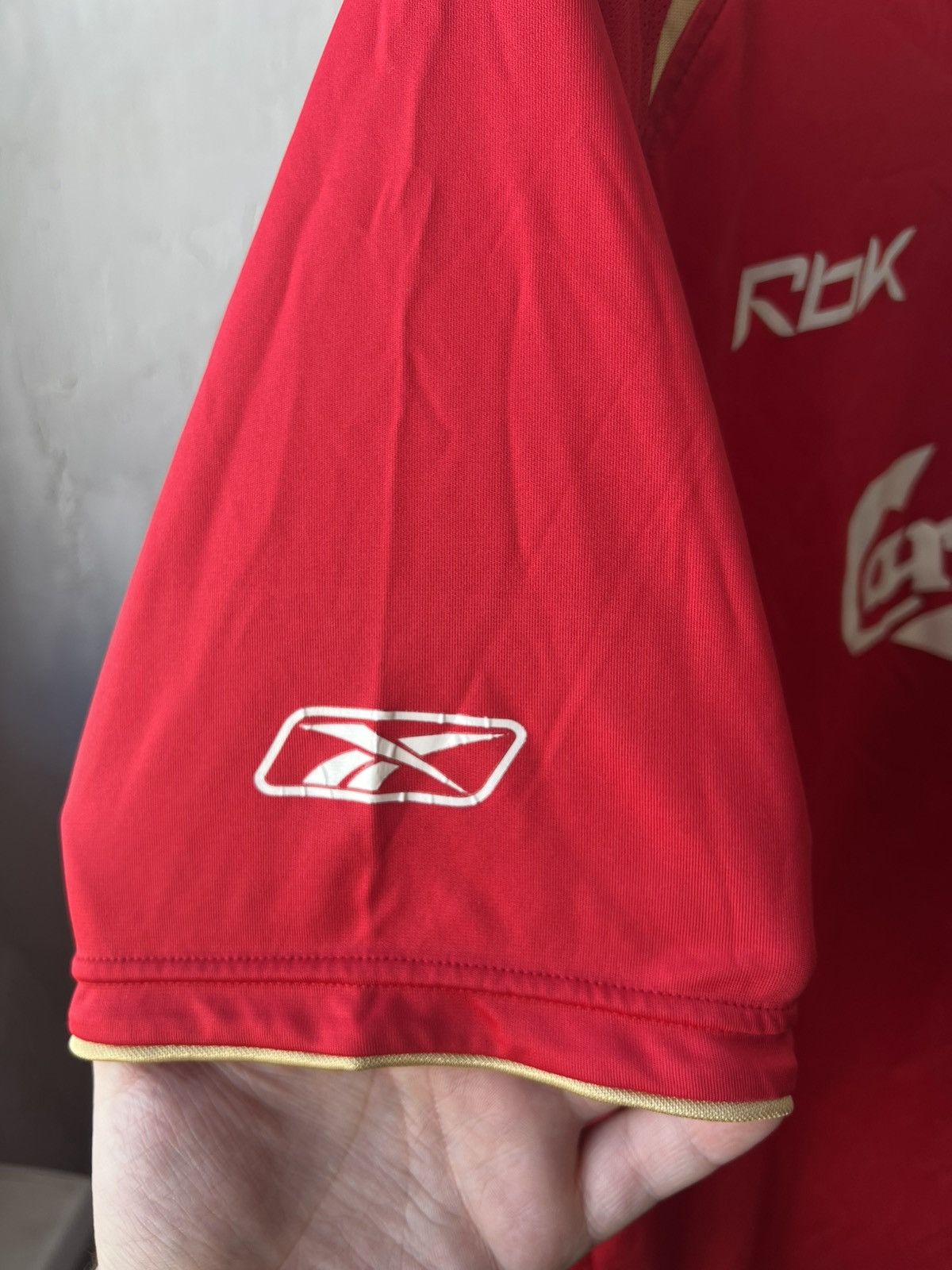 Reebok 2005/06 LIVERPOOL FC #8 GERRARD HOME SOCCER JERSEY SHIRT M-L Size US L / EU 52-54 / 3 - 10 Thumbnail