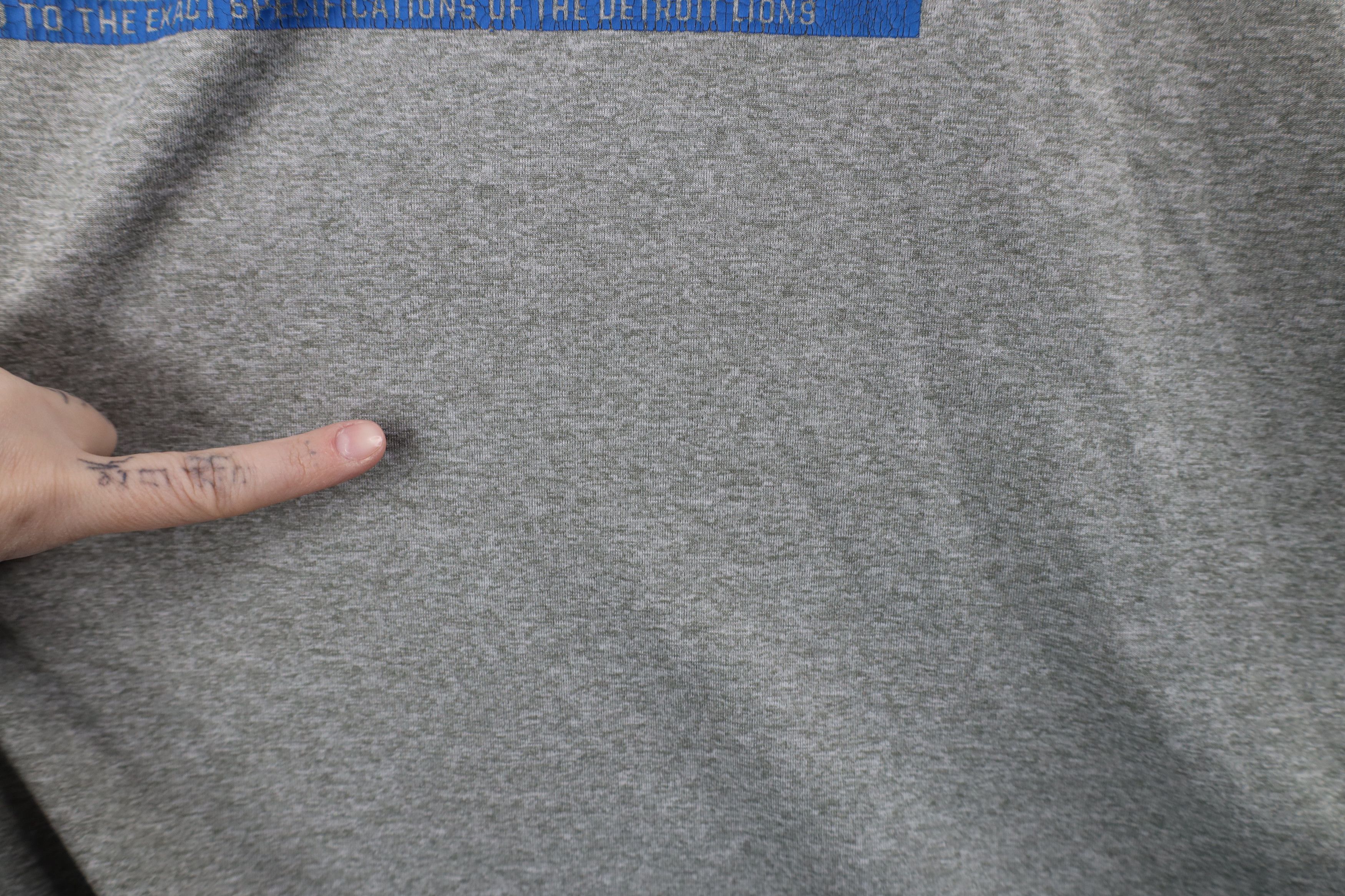 Nike × Vintage Nike NFL Detroit Lions Football Short Sleeve T-Shirt Gray Size US XXL / EU 58 / 5 - 8 Thumbnail