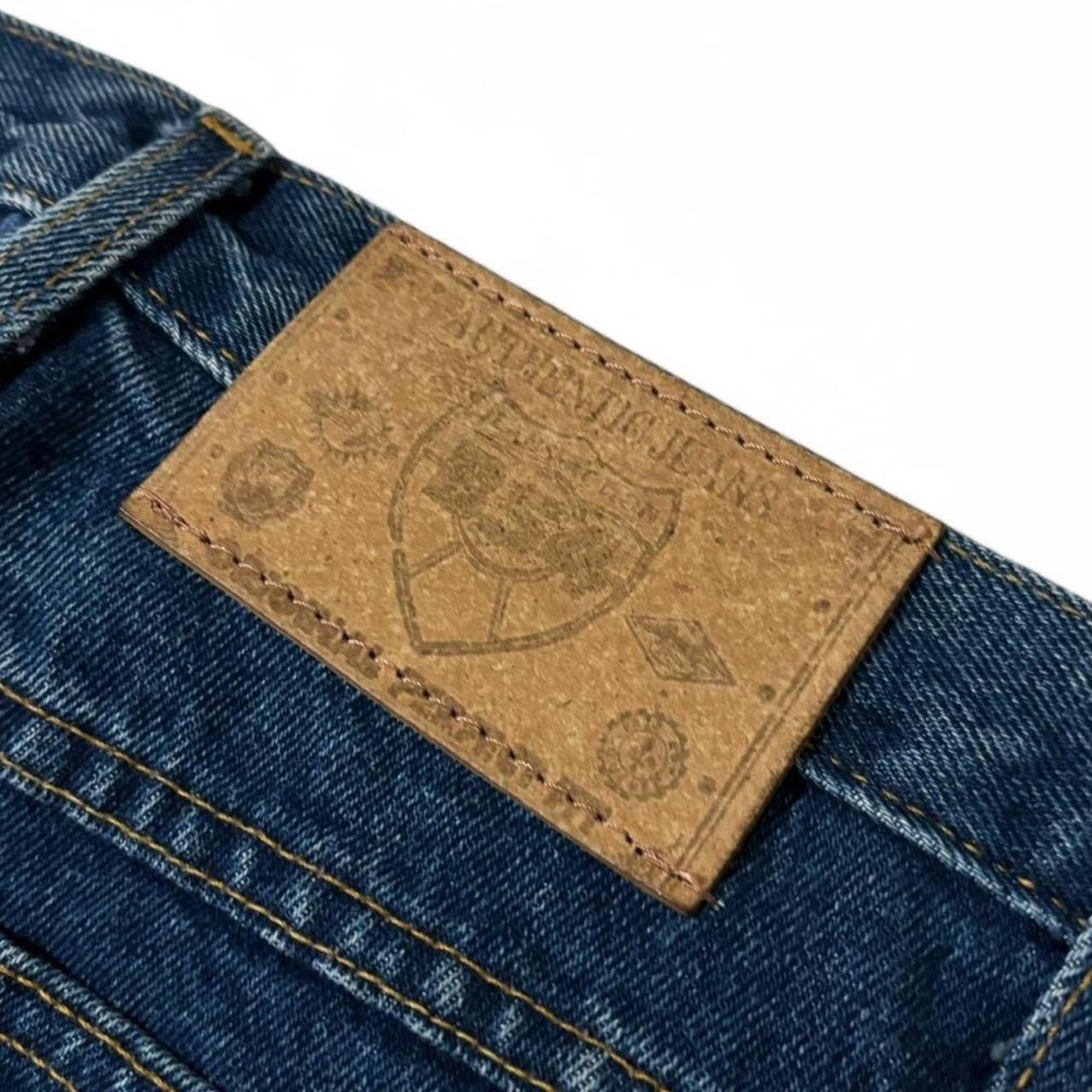 Vintage Vintage 1990s Darkwash Blue Denim Jeans 29x28.75 Size US 29 - 8 Thumbnail