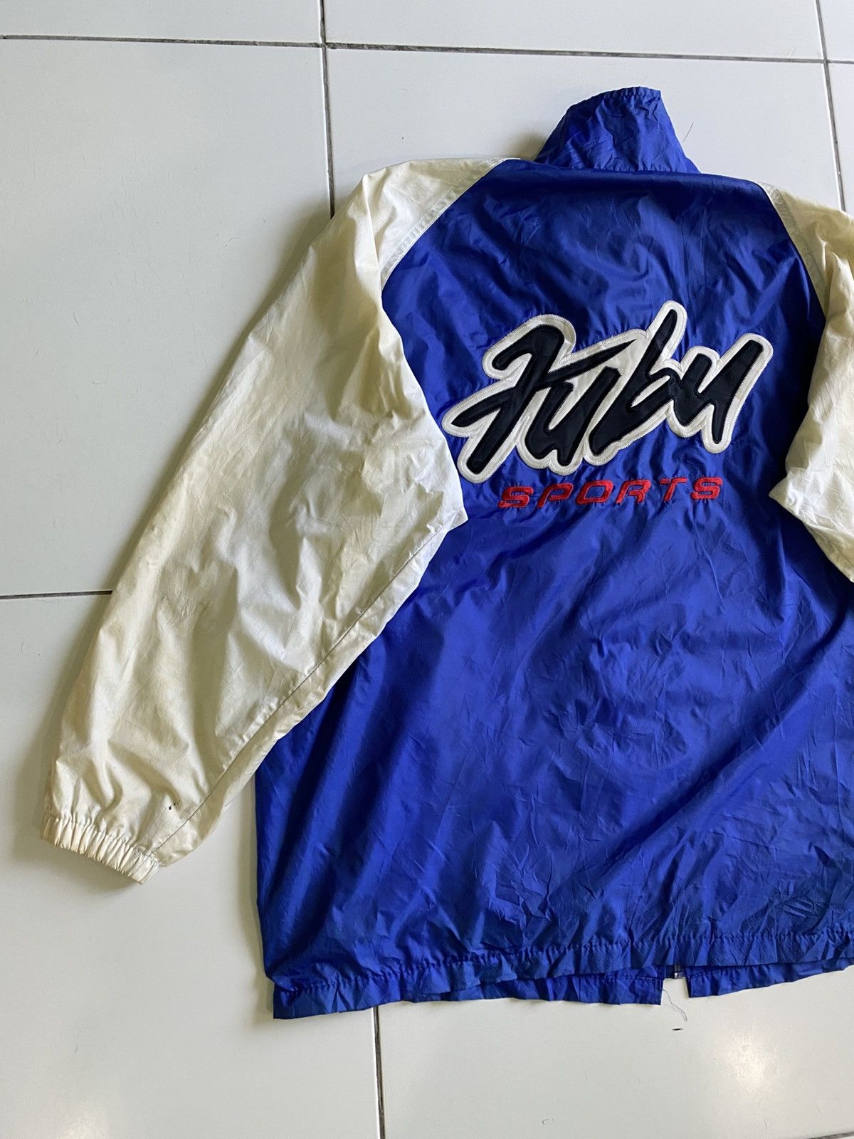 Fubu × Rap Tees Vintage Fubu Sports Spell out Windbreaker Jacket Size US L / EU 52-54 / 3 - 3 Thumbnail
