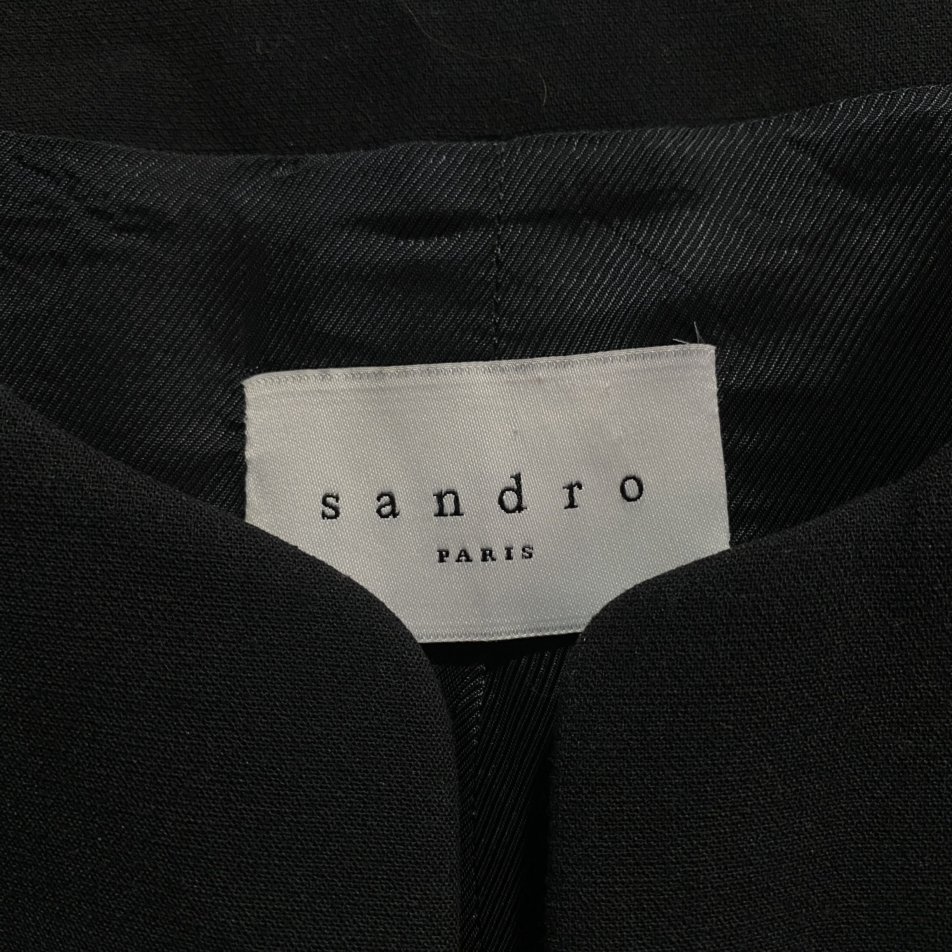 Sandro Sandro Paris Lace-up Wool Jacket XS/S Size S / US 4 / IT 40 - 8 Thumbnail