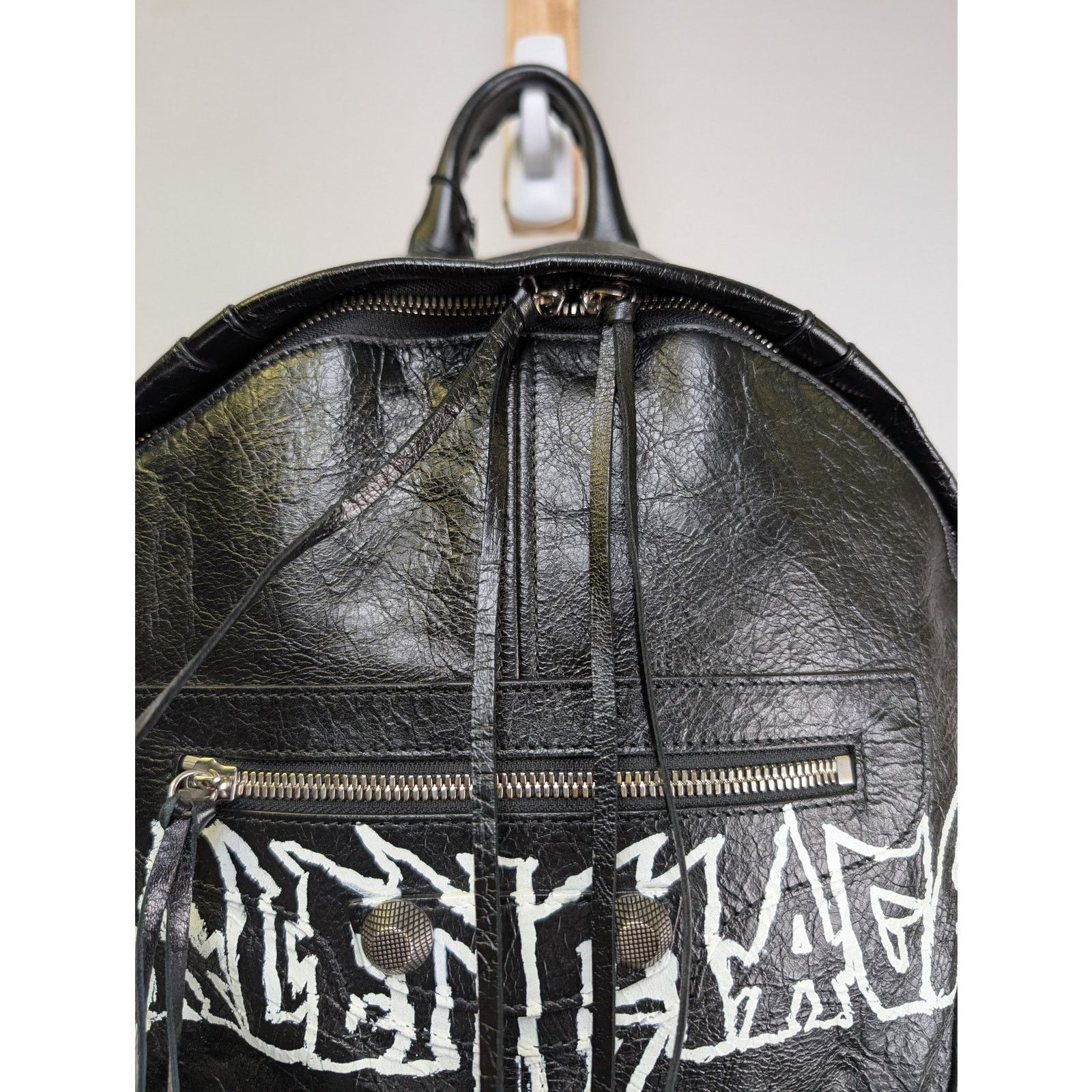 Balenciaga o1rshd1 Size: OS / LE Cagole Backpack in Black Size ONE SIZE - 6 Thumbnail