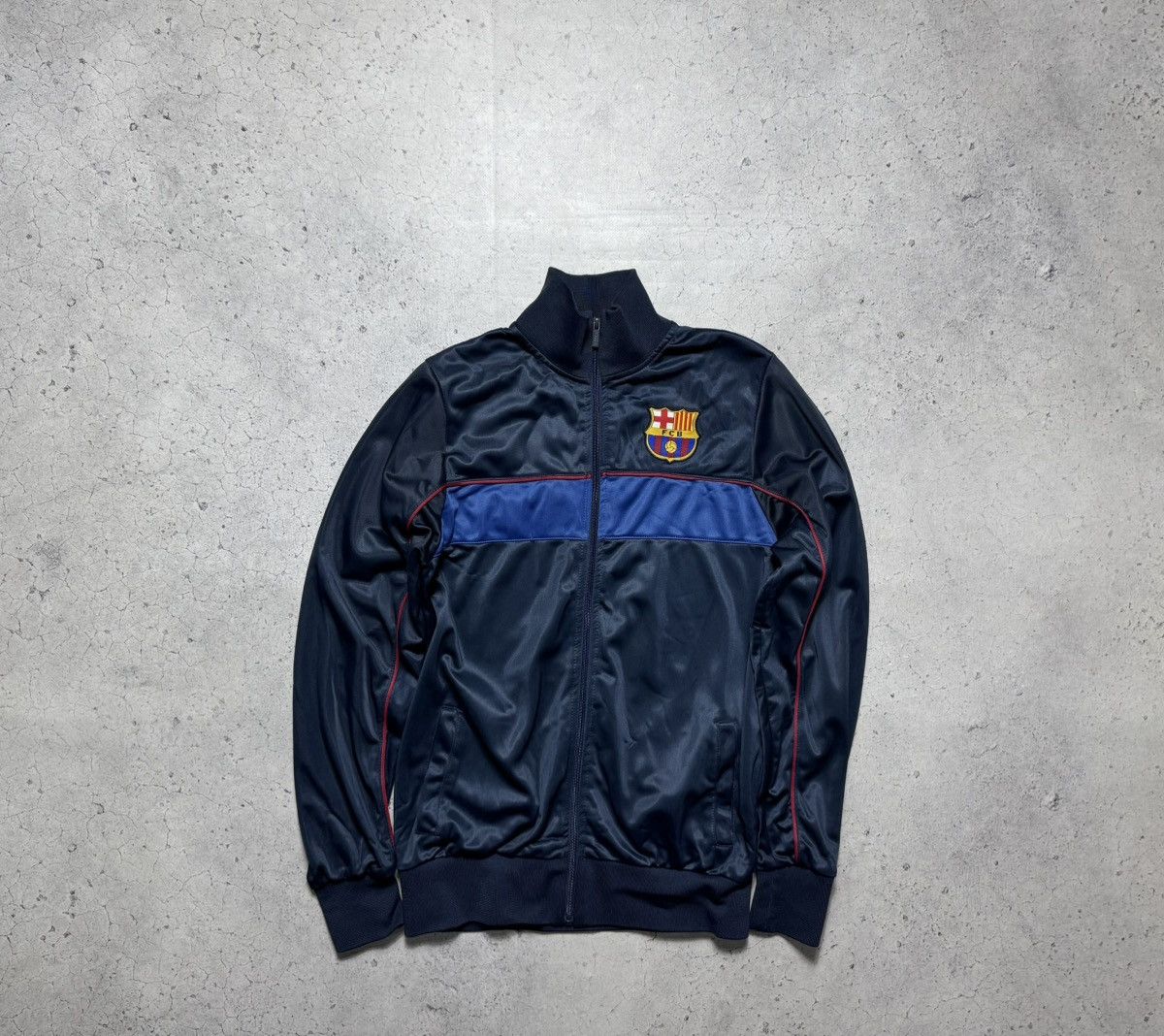 Vintage Barcelona FC Vintage Track Jacket Size S Football Size US S / EU 44-46 / 1 - 1 Thumbnail