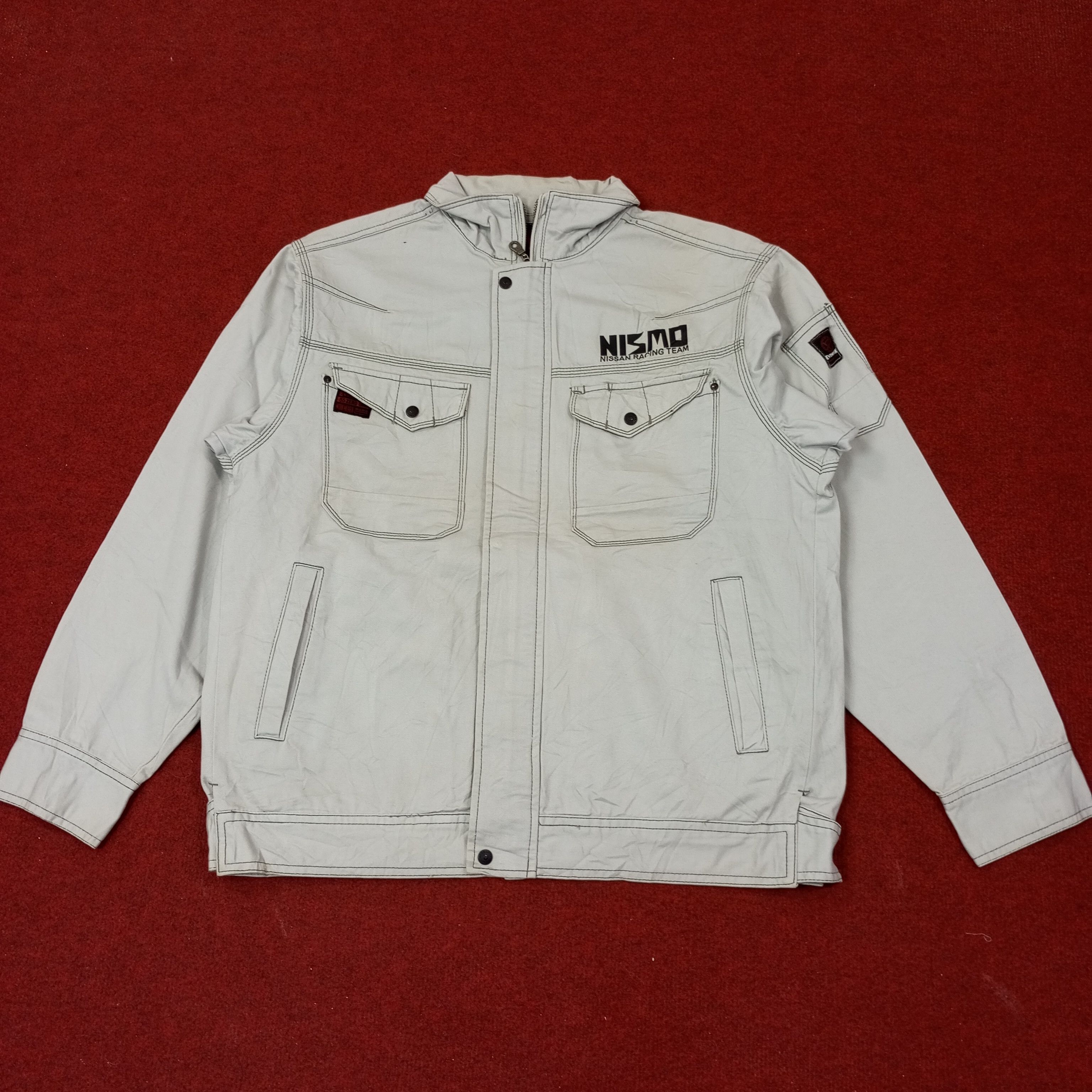 Vintage Nismo Nissan Racing Team Custom Art Jacket c253n27 Size US L / EU 52-54 / 3 - 3 Thumbnail