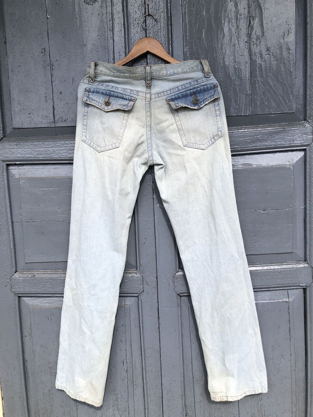 Designer × Japanese Brand Comme Ca Ism Distressed Denim Pants Size US 33 - 2 Thumbnail