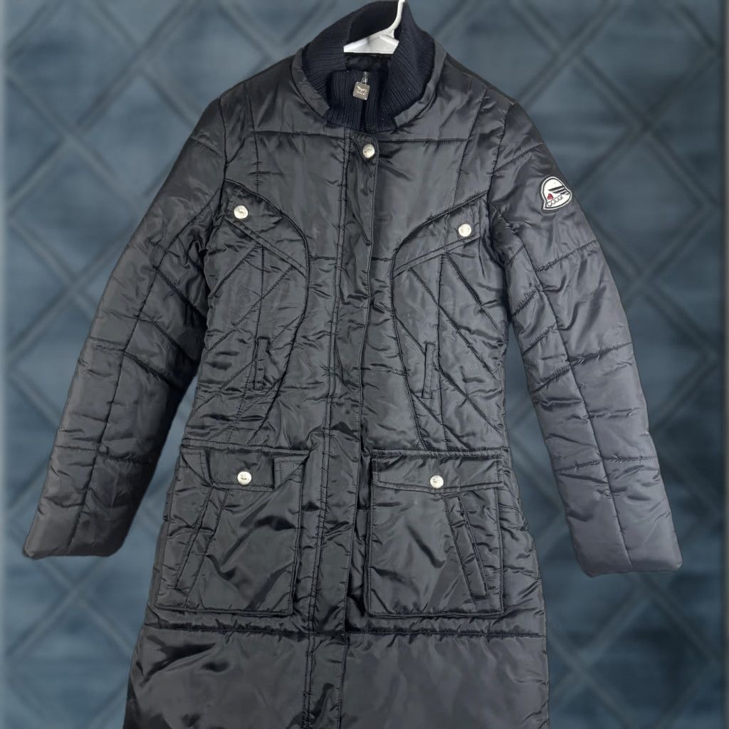 Coogi Coogi Puffer Coat Womens Small Black Quilted Full Zip Mid Length Pockets Warm Size S / US 4 / IT 40 - 1 Thumbnail