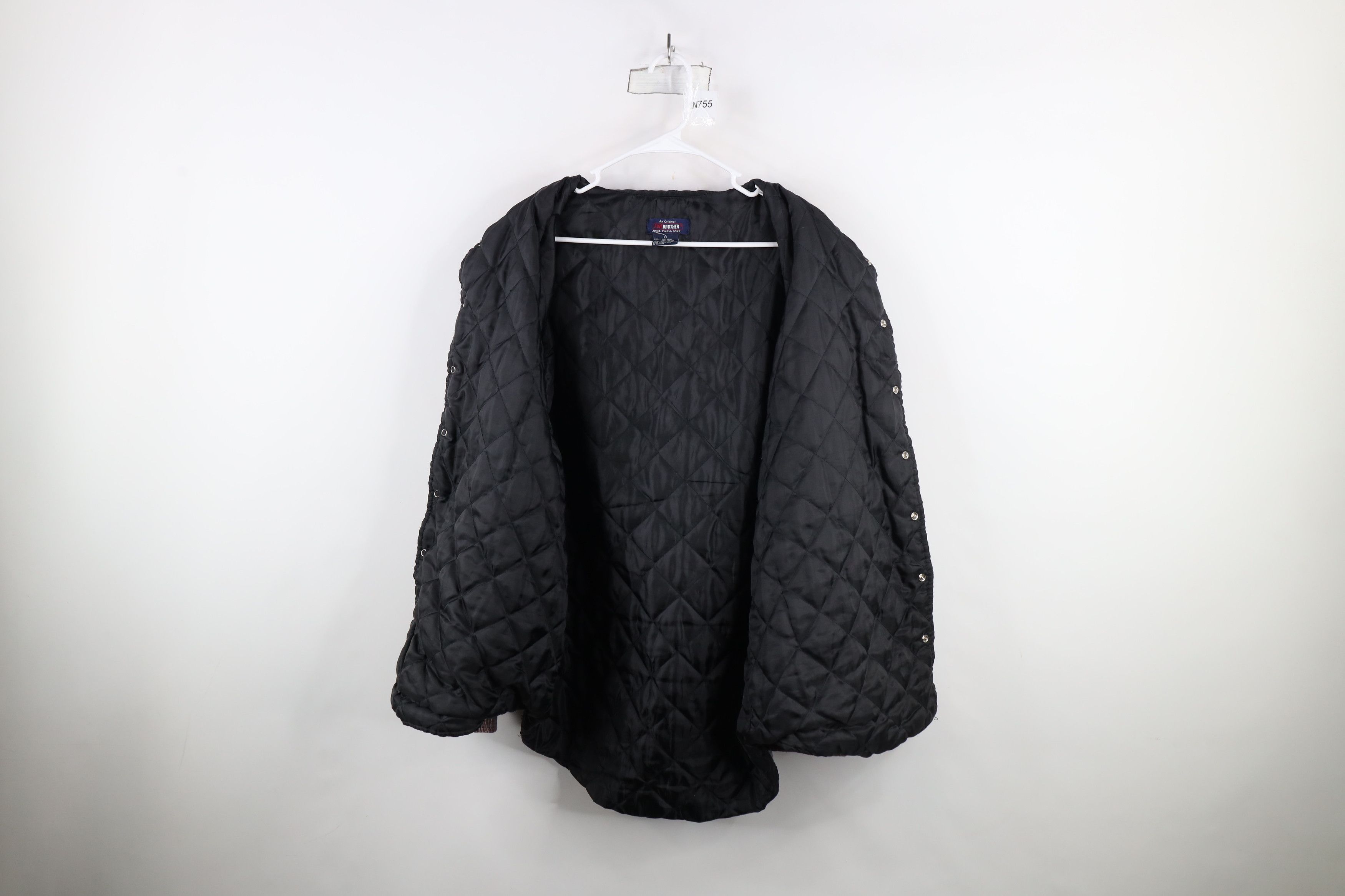 FiveBrother × Vintage Vintage 90s Five Brother Quilted Flannel Shirt Jacket Jac Size US L / EU 52-54 / 3 - 7 Thumbnail