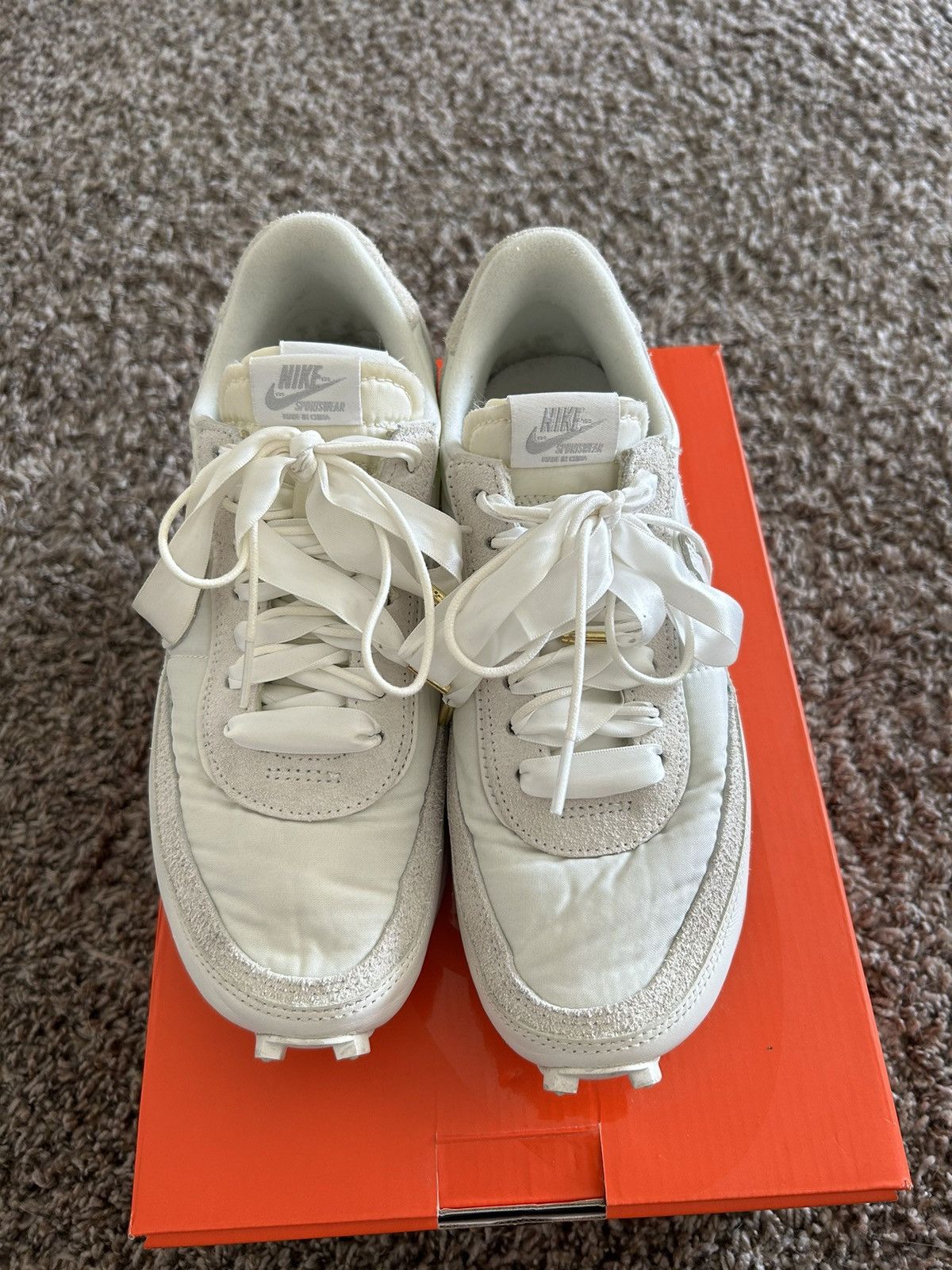 Nike × Sacai Nike Sacai Waffle White Nylon Size US 8 / EU 41 - 2 Thumbnail