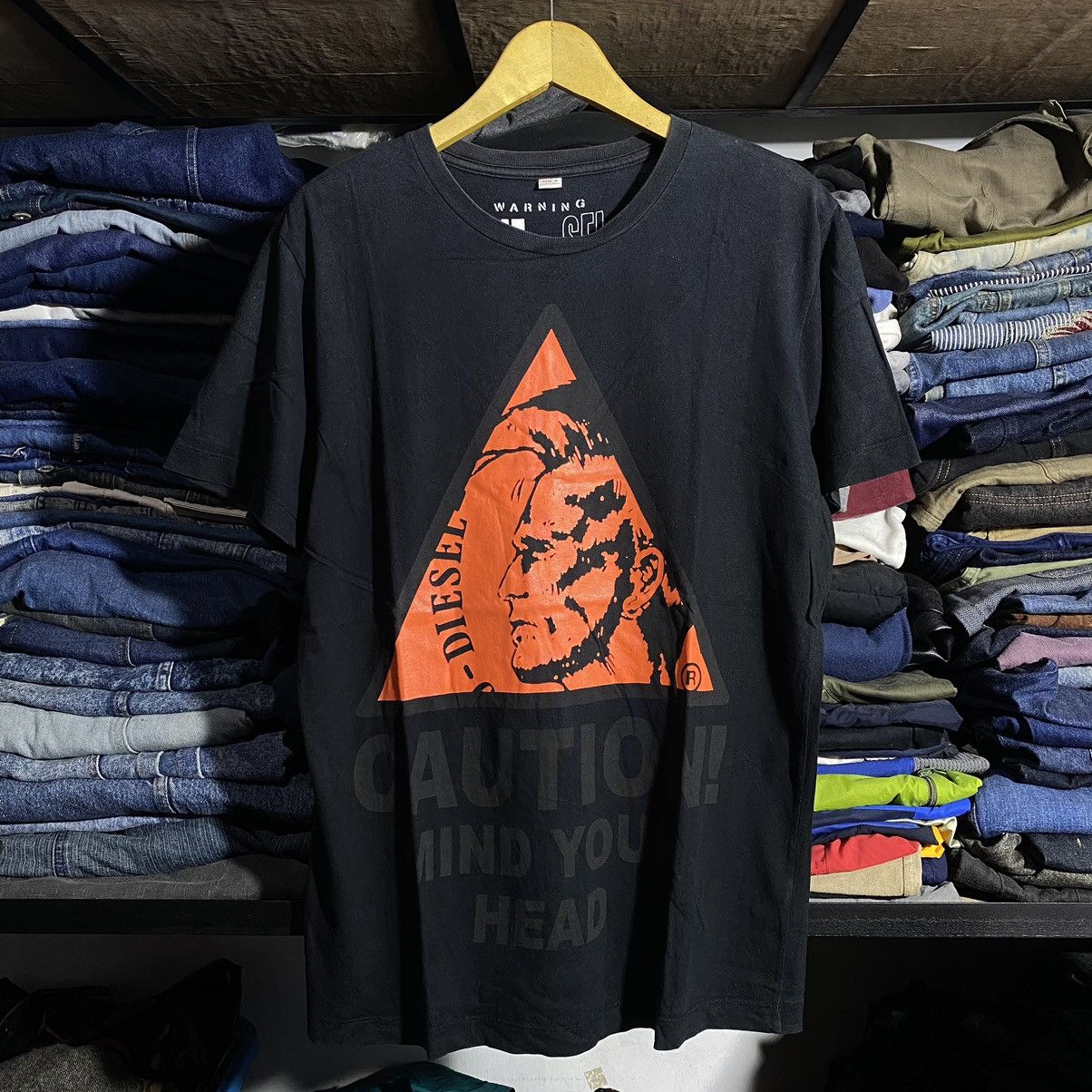 Diesel DIESEL CAUTION PUNK TSHIRT Size US L / EU 52-54 / 3 - 1 Thumbnail
