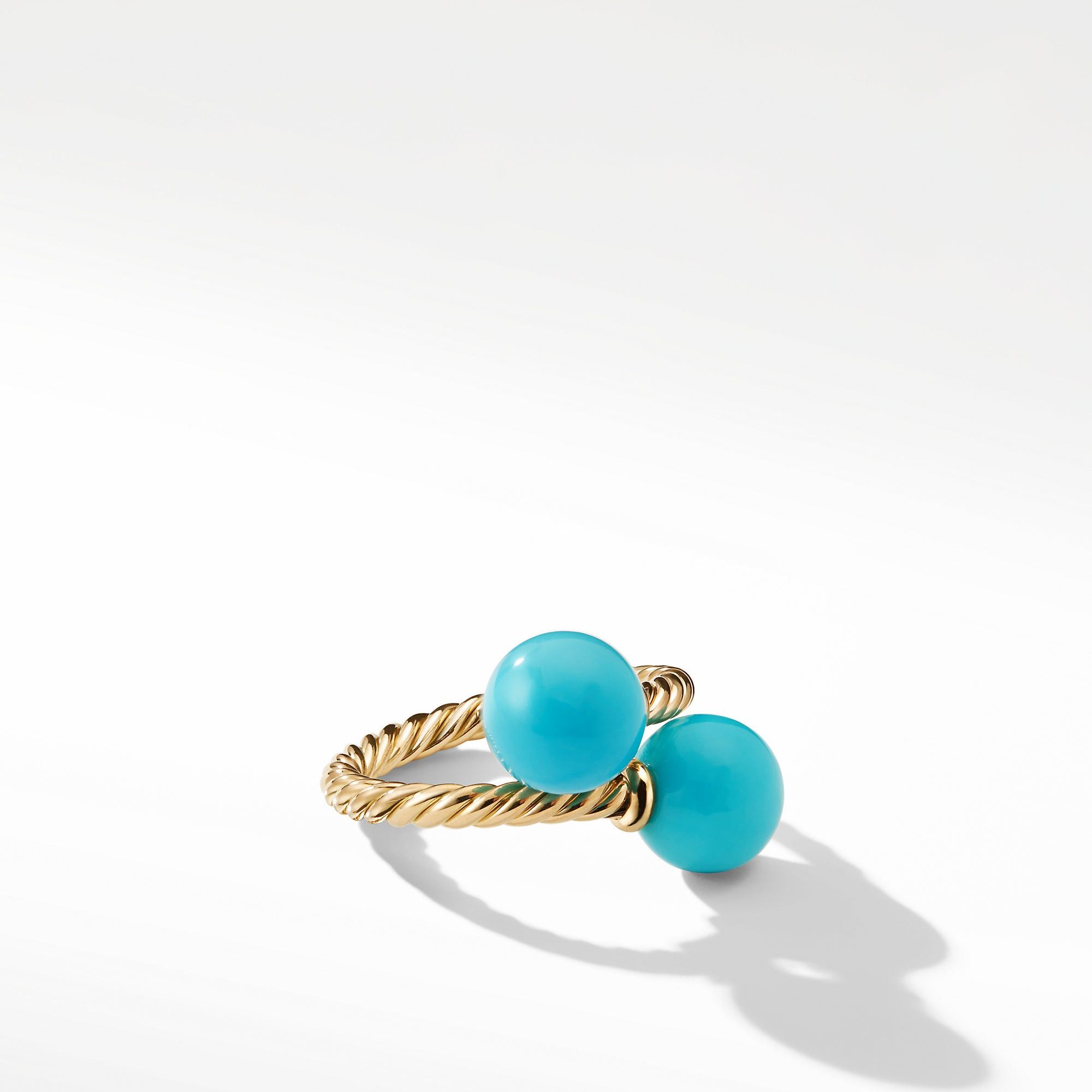 David Yurman o1w1db10325 R12818 Ring with Turquoise in 18K Gold Size ONE SIZE - 1 Preview