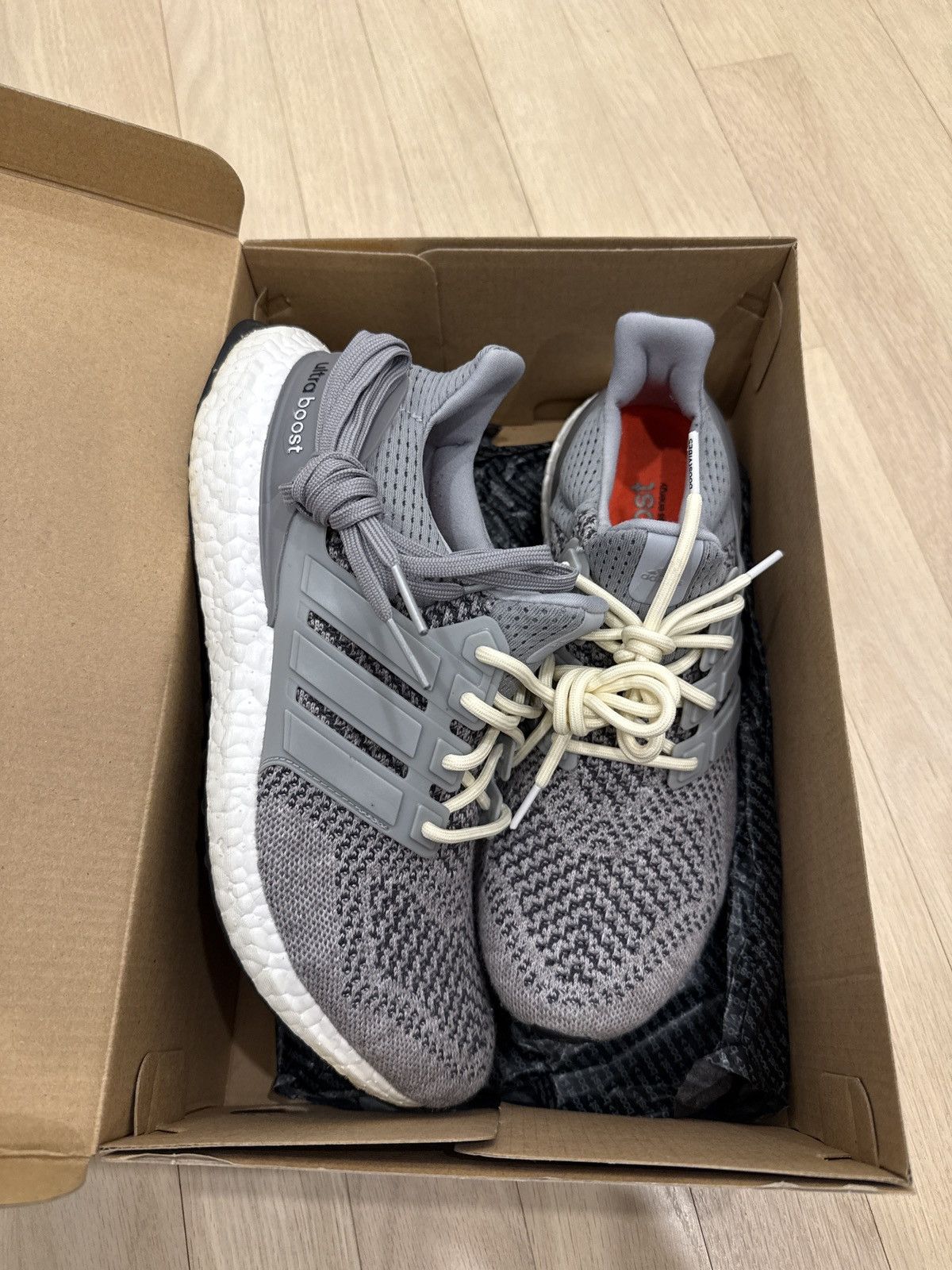 Adidas Adidas UltraBoost 1.0 Wool Grey 2015 Size US 8 / EU 41 - 9 Thumbnail