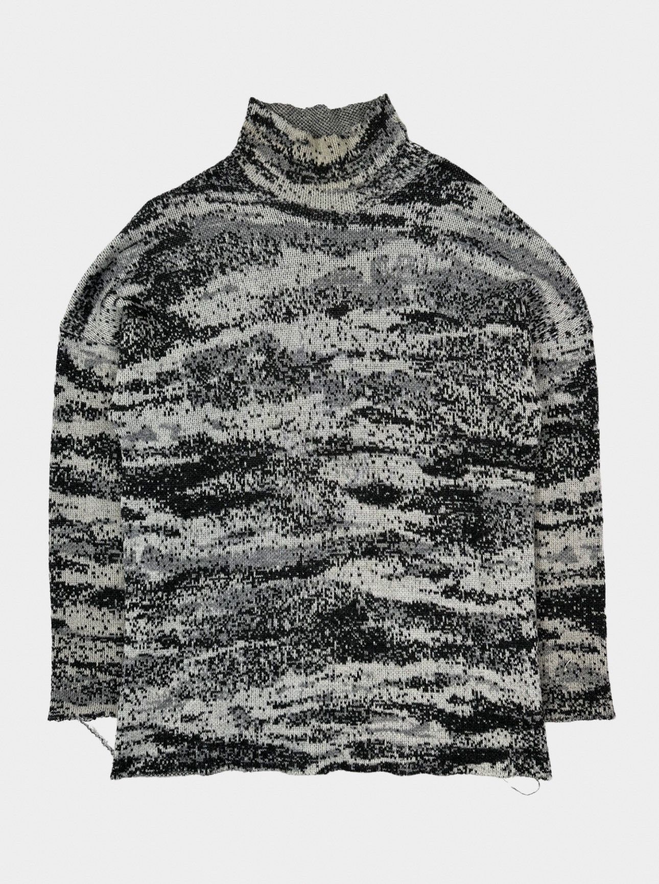 image of Raf Simons Aw2002 “Virginia Creeper” Digicamo Turtleneck, Men's (Size Large)