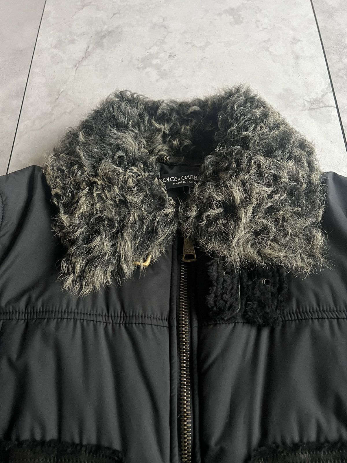 Dolce & Gabbana Dolce & Gabbana Kalgan Fur Leather Trim Jacket Size US M / EU 48-50 / 2 - 2 Thumbnail
