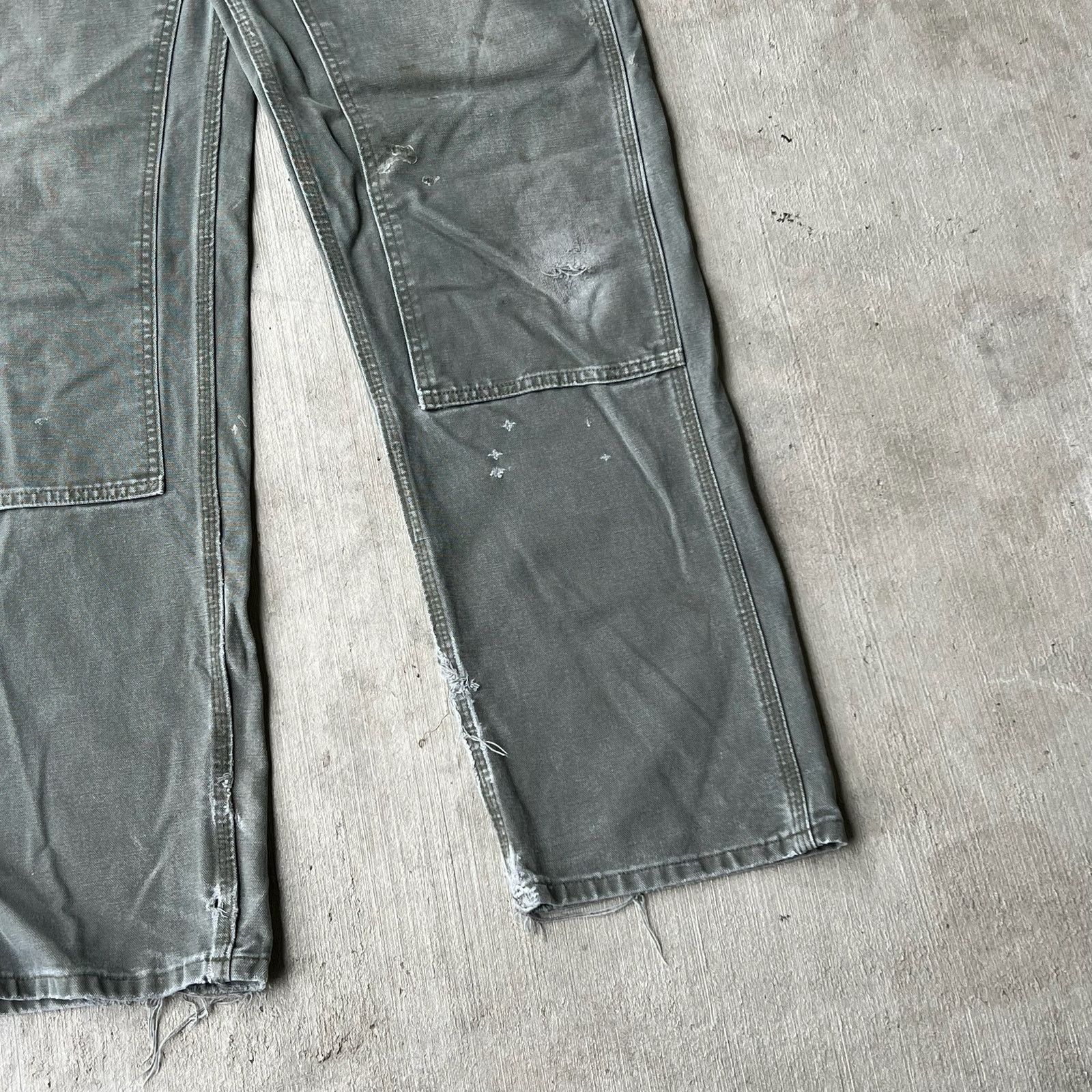 Carhartt × Vintage Carhartt green double knee work wear carpenter pants Size US 33 - 10 Thumbnail