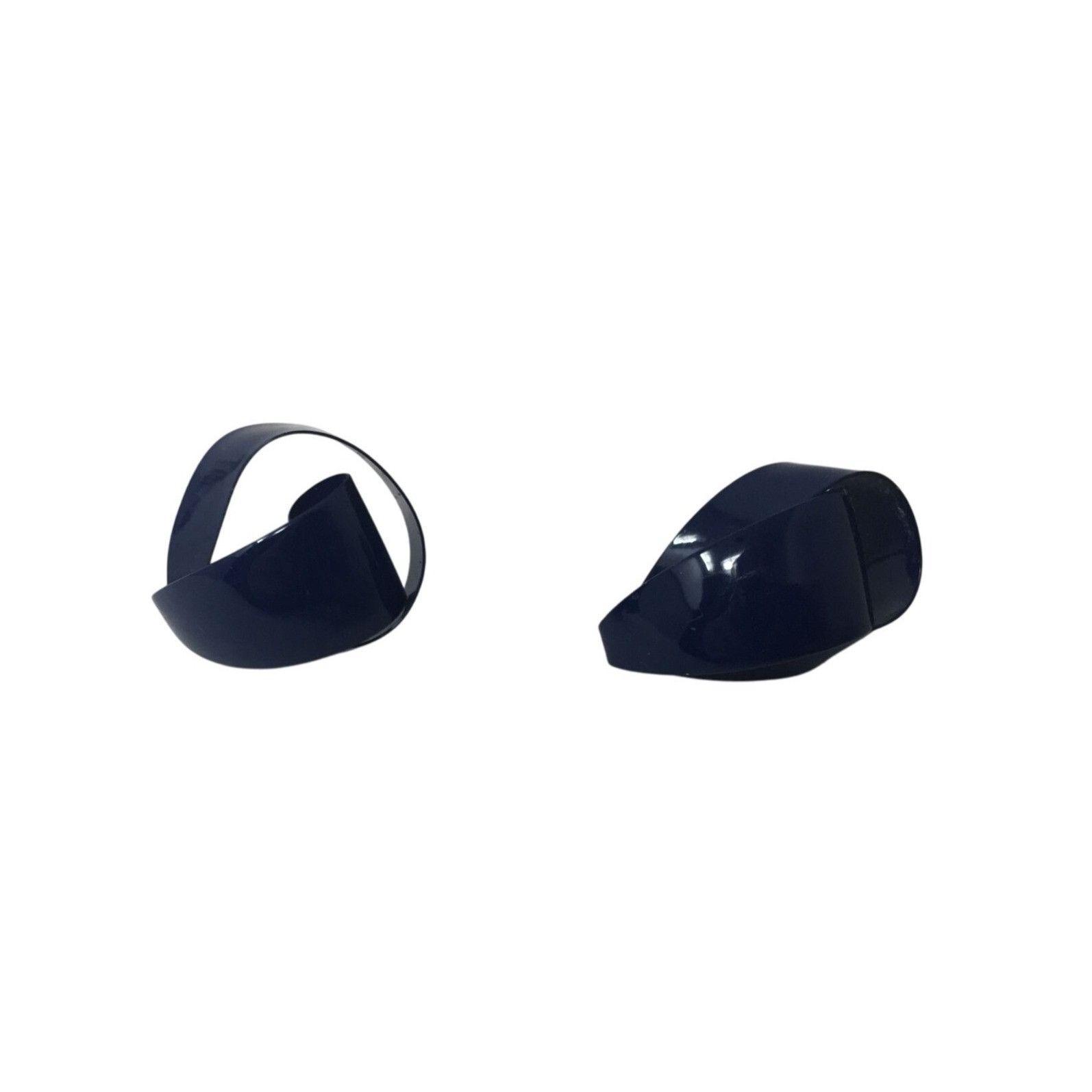 Other Womens Navy Blue Unique Twisted Earrings Size ONE SIZE - 3 Thumbnail