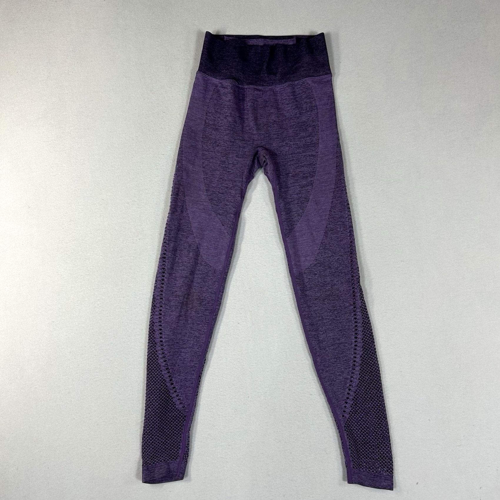 Pinko PINK Leggings Womens XS Seamless High Waist Active Yoga Pants Purple Solid Athletic Cross Training Gym & Training Size 26" / US 2 / IT 38 - 2 Thumbnail