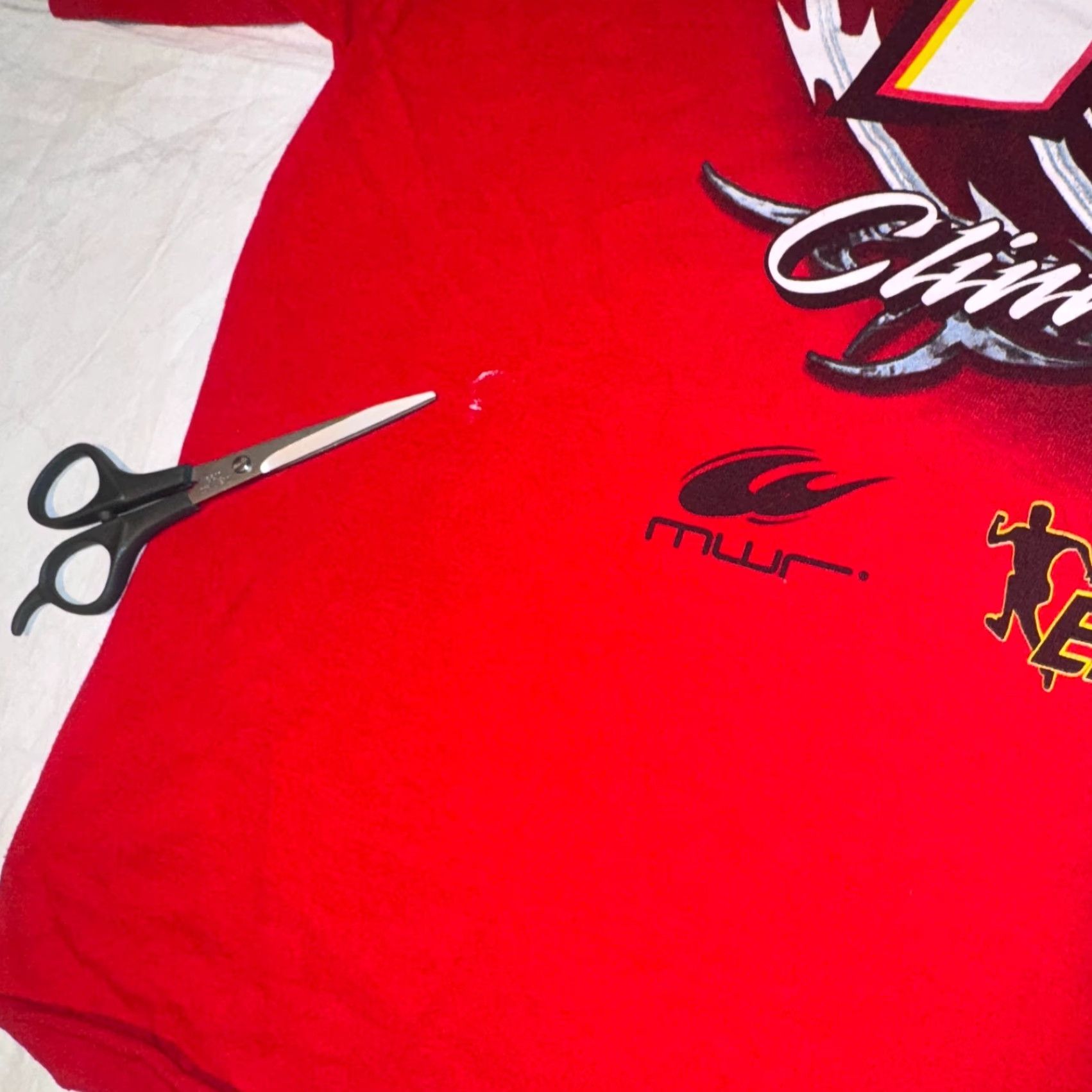 NASCAR nascar Clint Bowyer 2014 Racing T-Shirt Red 2XL Short Sleeve Crew Neck Logo Men Shirt Size US XXL / EU 58 / 5 - 7 Thumbnail