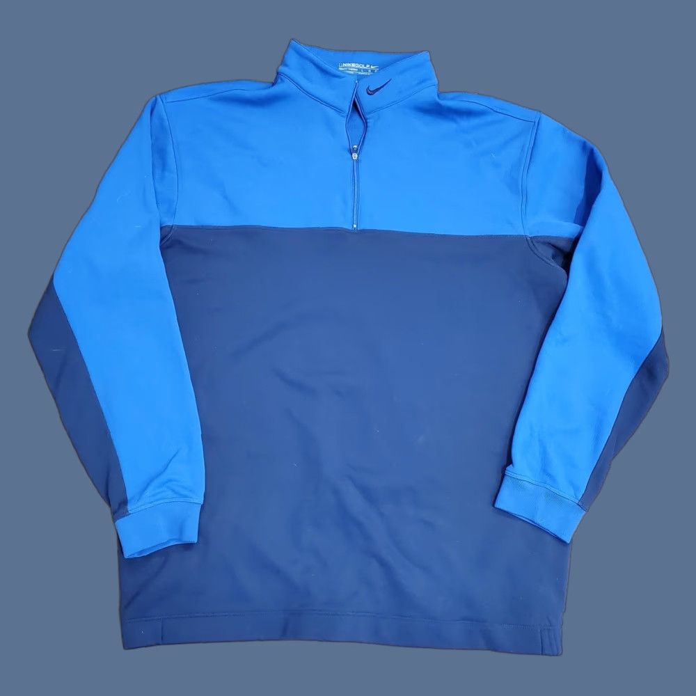 Nike Nike Golf Sweatshirt Mens L Blue 1/4 Zip Therma-FIT Pullover 353838-493 Size US L / EU 52-54 / 3 - 1 Thumbnail