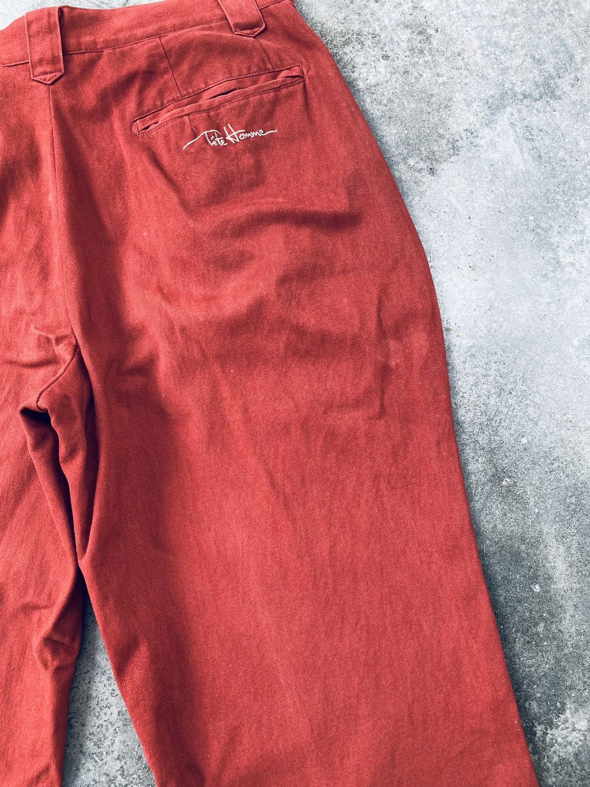 Tete Homme Vintage Tete Homme Issey Miyake Distressed Pants Size US 30 / EU 46 - 17 Thumbnail
