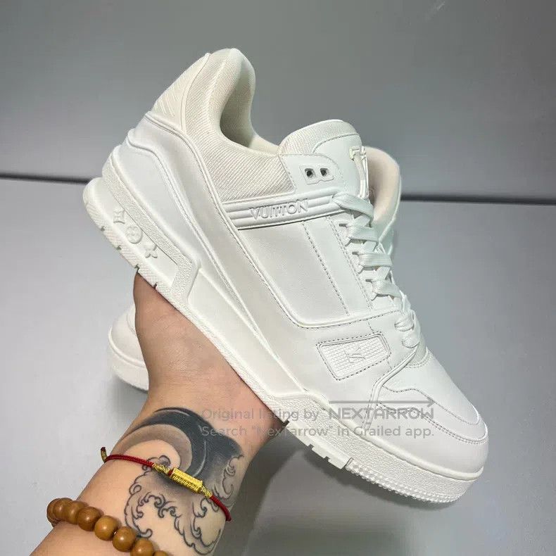 Louis Vuitton Louis Vuitton Trainer Pure White Board Shoes Size US 9 / EU 42 - 9 Thumbnail