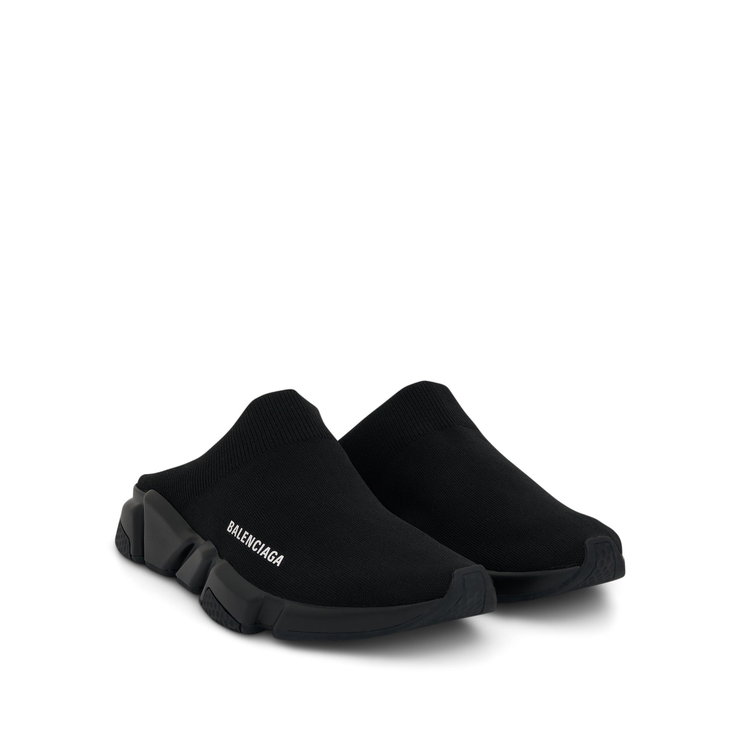 Balenciaga o1w1db11125 Speed Recycled Knit Mules in Black Size US 9 / EU 42 - 2 Thumbnail