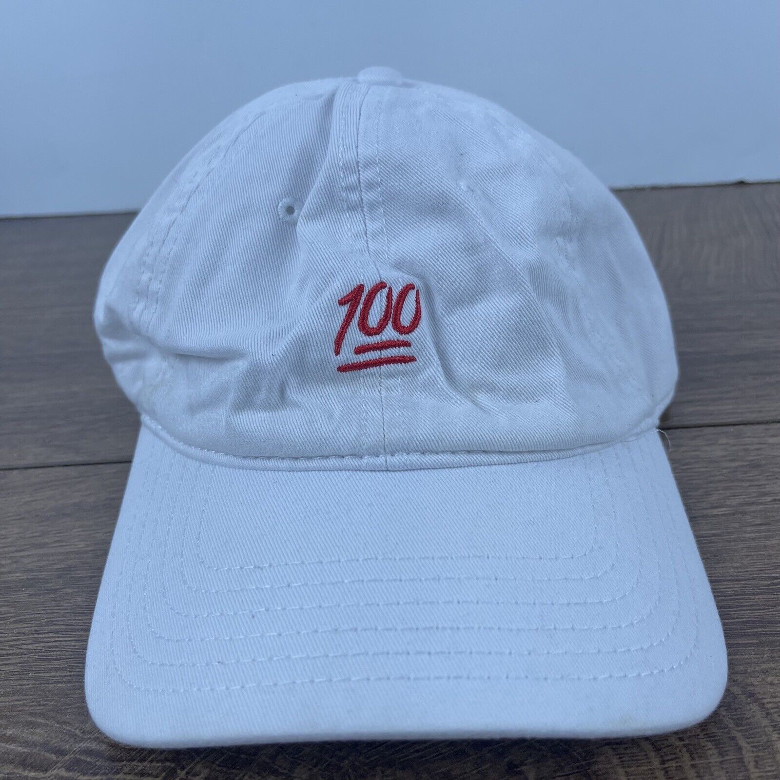 Other 100 Hat One Hundred Hat Adjustable Hat White Adjustable Hat Size ONE SIZE - 2 Thumbnail