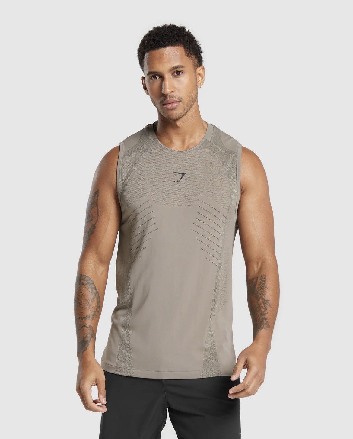 Gymshark Gymshark Apex Seamless Gray Tank Top Size US M / EU 48-50 / 2 - 2 Thumbnail
