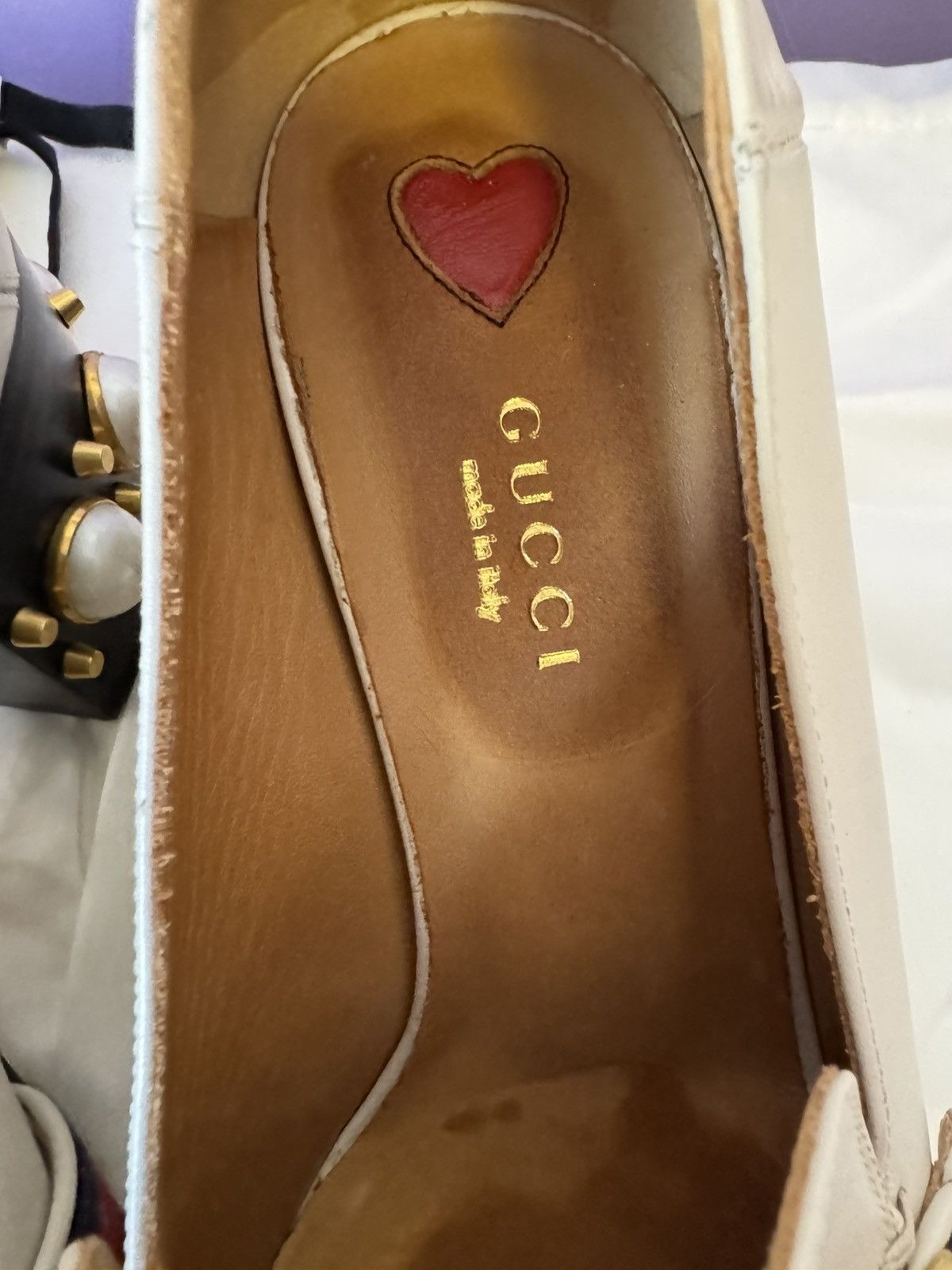 Gucci Gucci Peyton Marmont GG faux pearls loafers shoes 37.5 Size US 7.5 / IT 37.5 - 16 Thumbnail