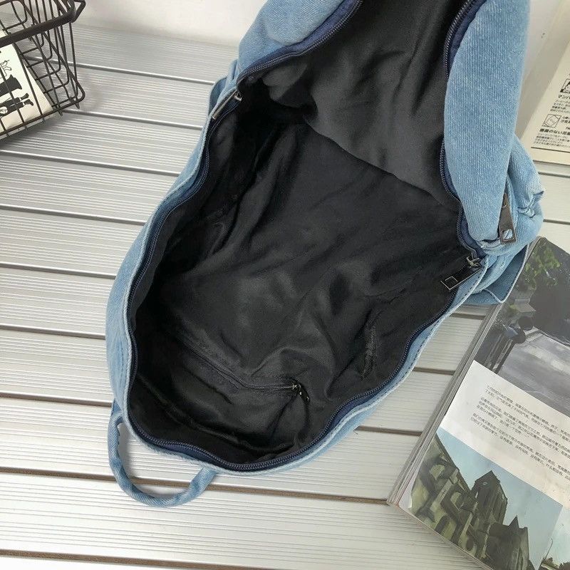 Other Fashion denim backpack streetwear japanese brand y2k Size ONE SIZE - 3 Thumbnail
