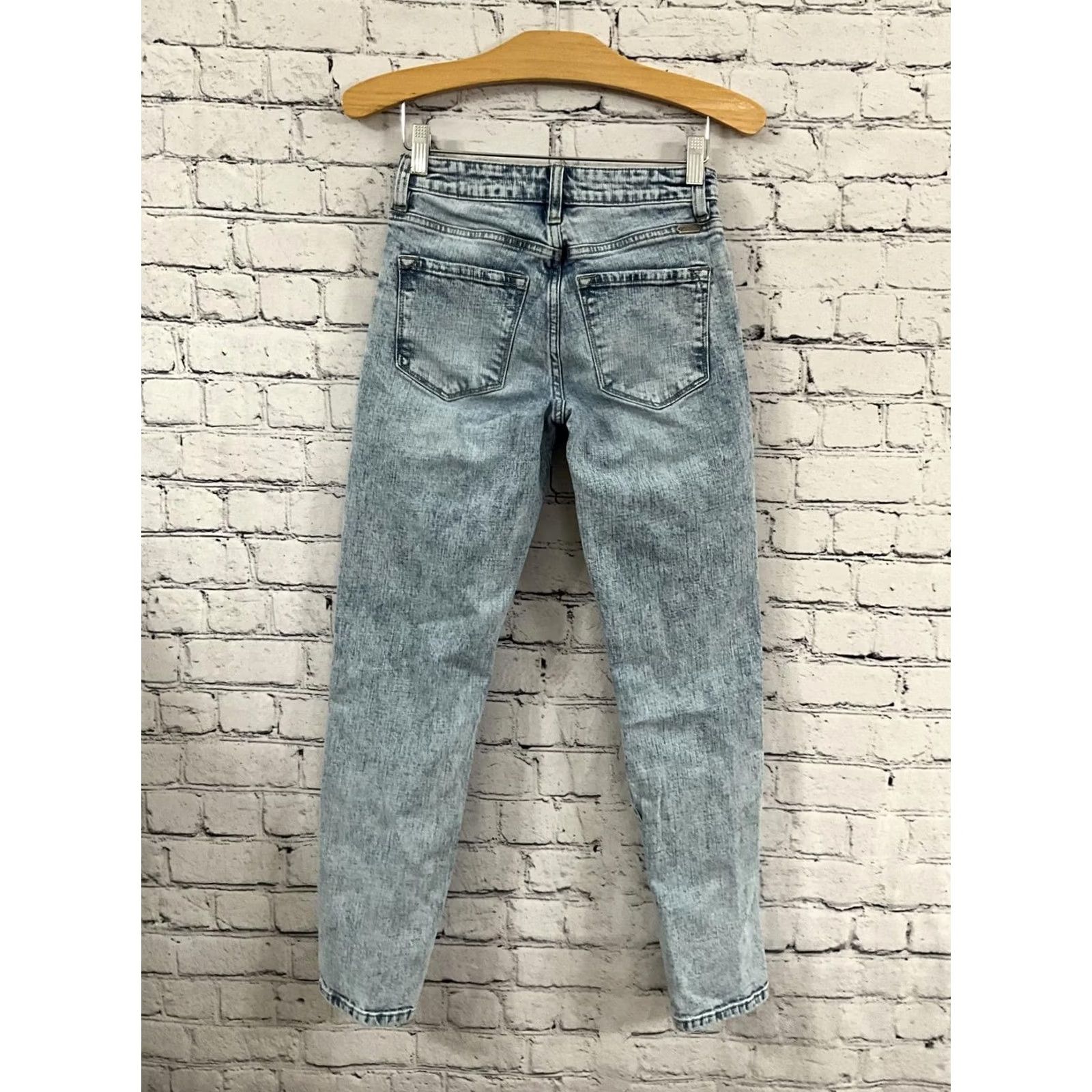 Vintage KanCan Signature Women's Jeans Relaxed Fit Size 23 Blue Denim Button Solid 5-Pocket Vintage No Boys Girls Mens Womens Size 40" / US 18 - 6 Thumbnail