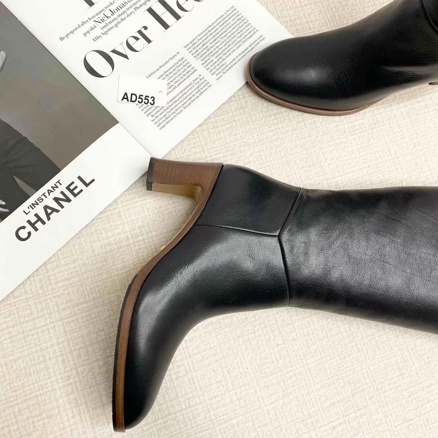 Gucci GUCCI Black Tiger Double G 7cm Knee-High Boot Size US 7.5 / IT 37.5 - 5 Thumbnail