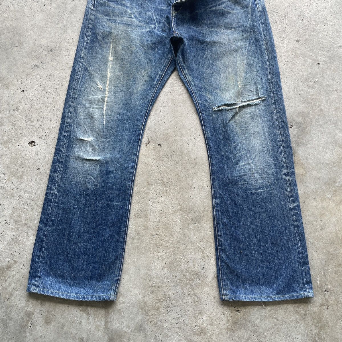 Vintage Vintage Loomstate Distressed Faded Jeans Denim Pants W35x29 Size US 35 - 5 Thumbnail