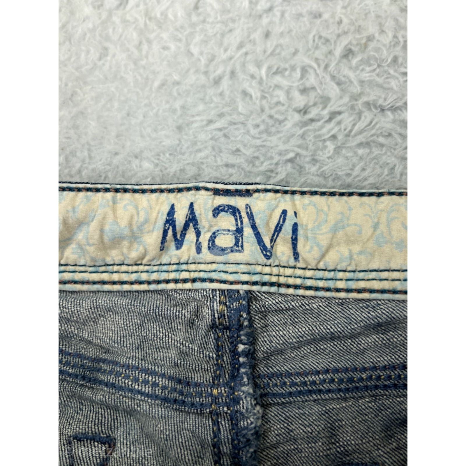 Mavi Mavi Women's Jeans Bootcut Size 29 Blue Denim Stretch Embroidered Distressed Cotton Women's Size 29" - 4 Thumbnail