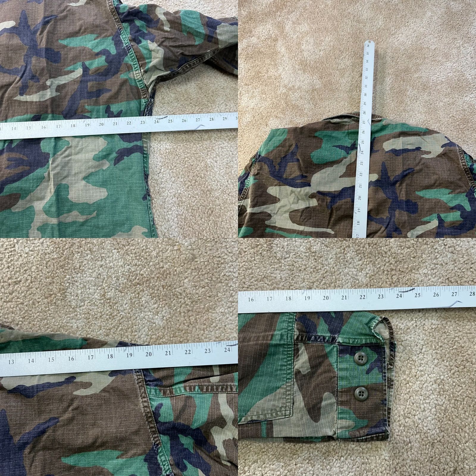 Vintage VINTAGE US Army BDU Coat Large Regular Camouflage Green Jacket Coat Mens Size US L / EU 52-54 / 3 - 8 Thumbnail