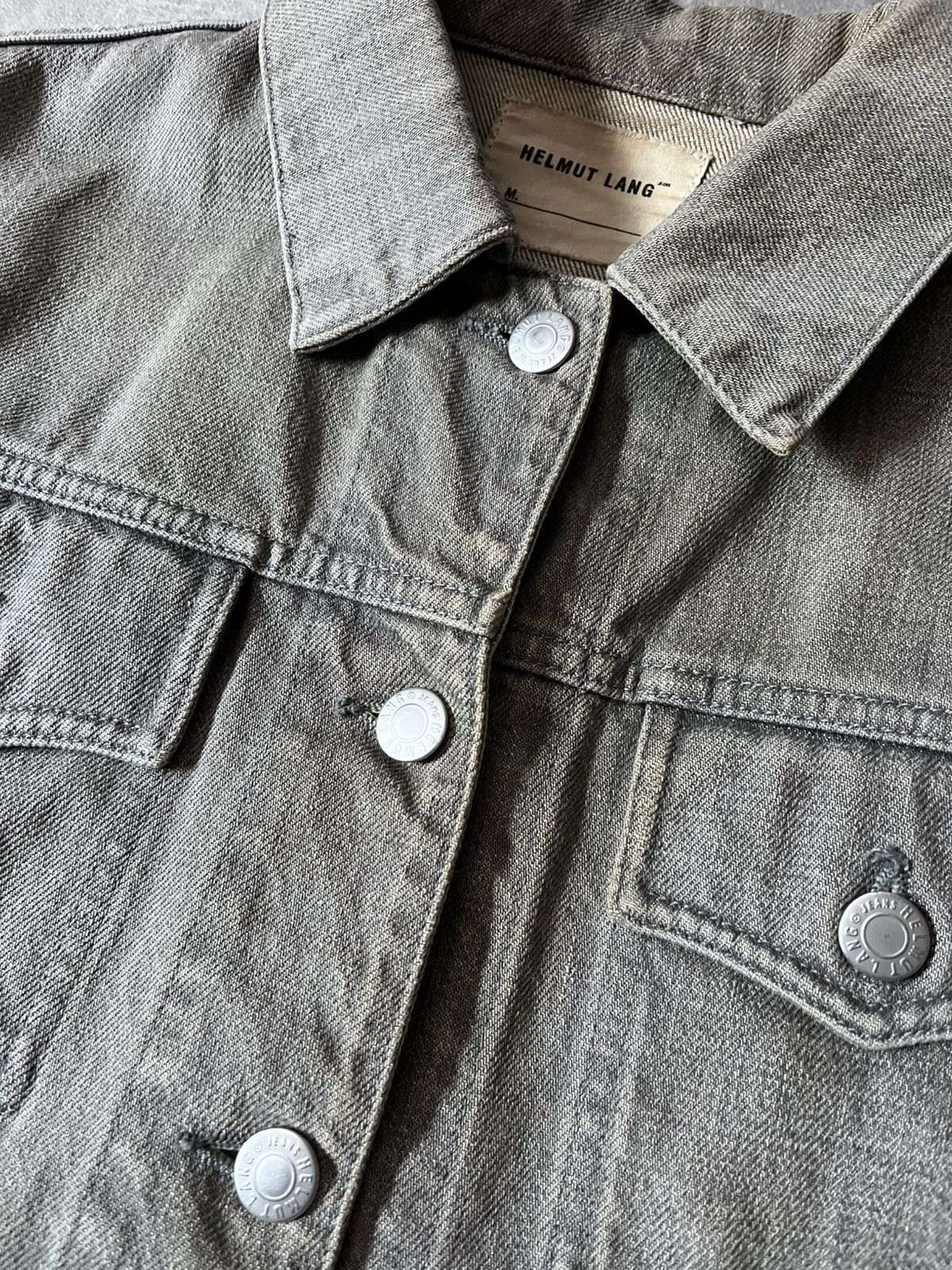 Helmut Lang Helmut Lang 90s Vintage Classic denim grey jacket Size M / US 6-8 / IT 42-44 - 7 Thumbnail