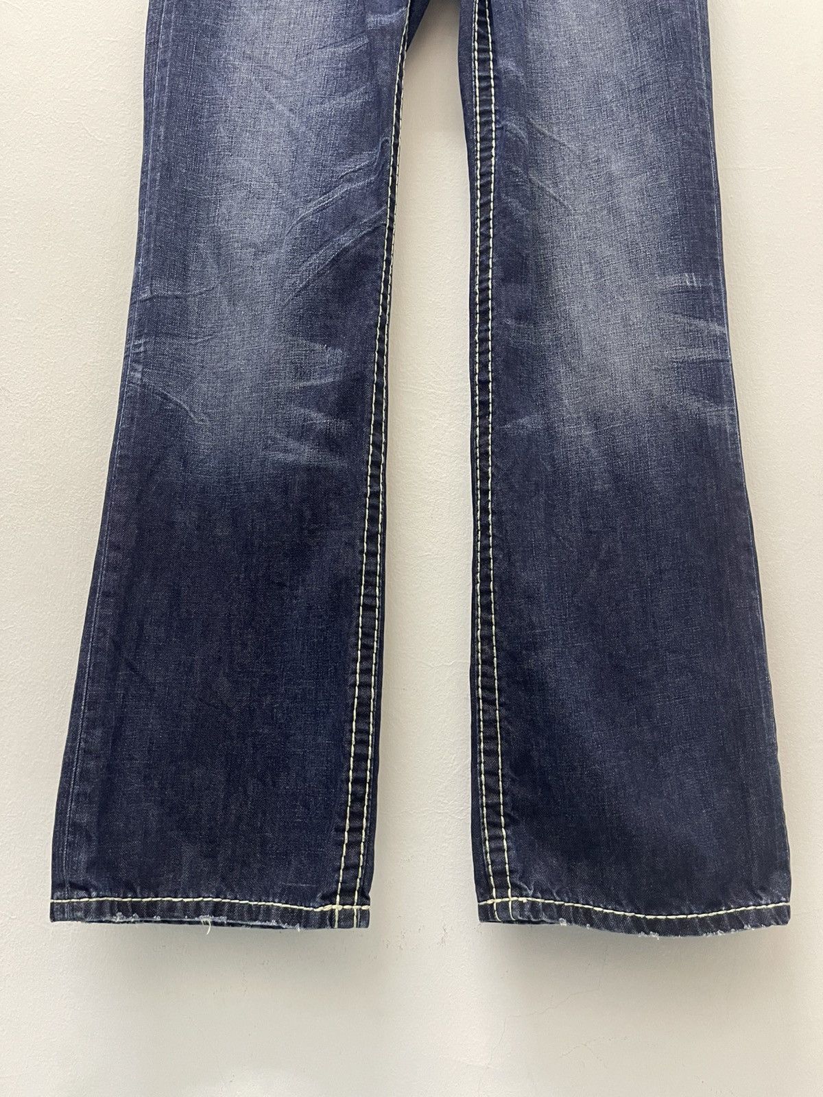 Mek Denim Rare Vintage MEK DENIM Affliction y2k Style Bootcut Flare Size US 31 - 9 Thumbnail