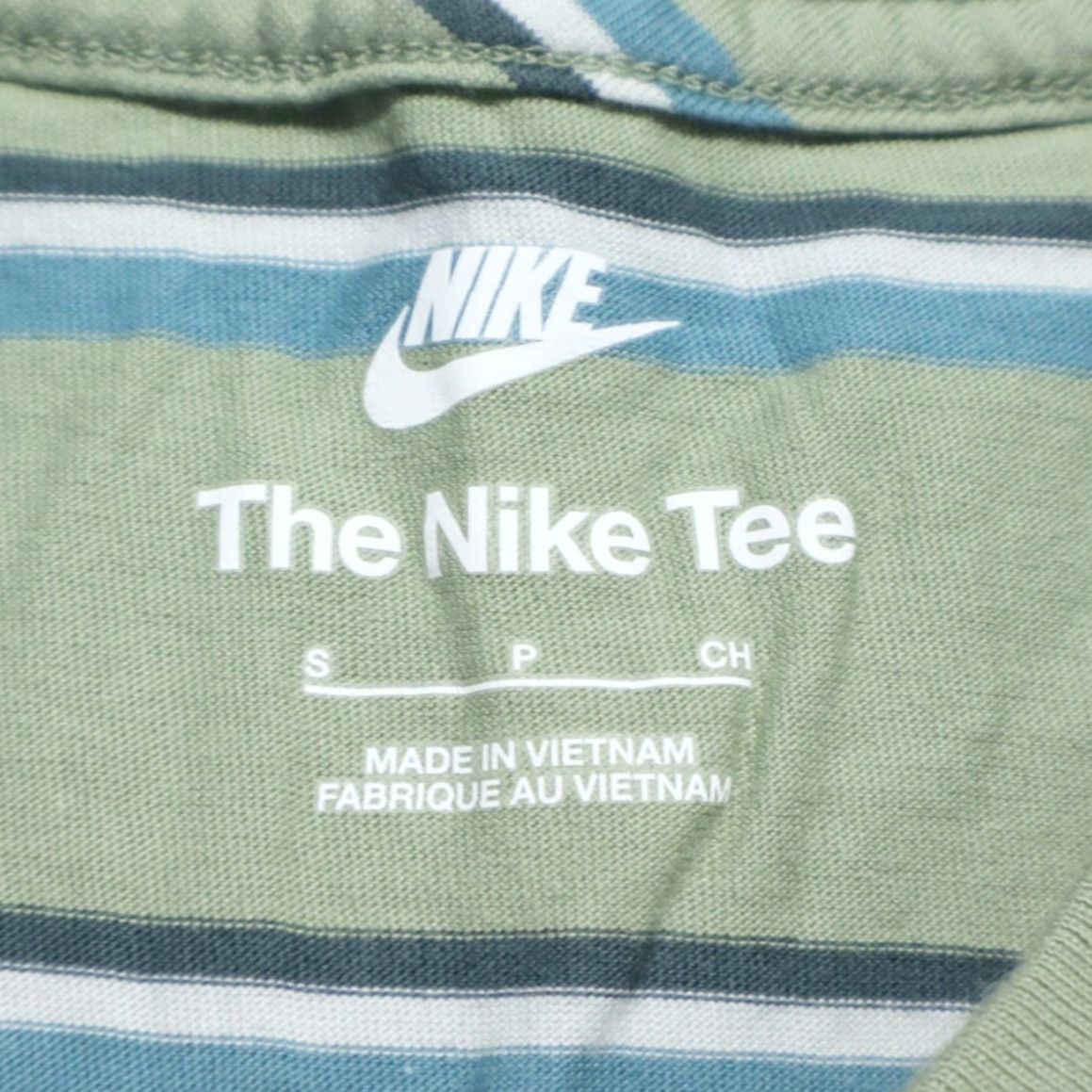 Nike Nike Embroidered Tee Striped T-Shirt Green Men's S Size US S / EU 44-46 / 1 - 5 Thumbnail