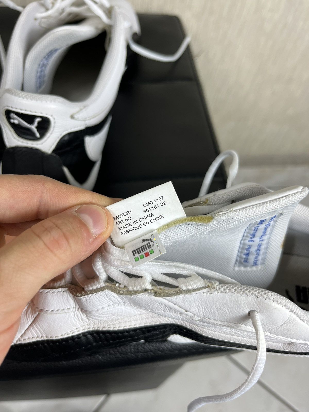 Puma × Vintage Vintage Puma leather y2k speed cat shoes low sneakers racing Size US 9.5 / EU 42-43 - 24 Thumbnail