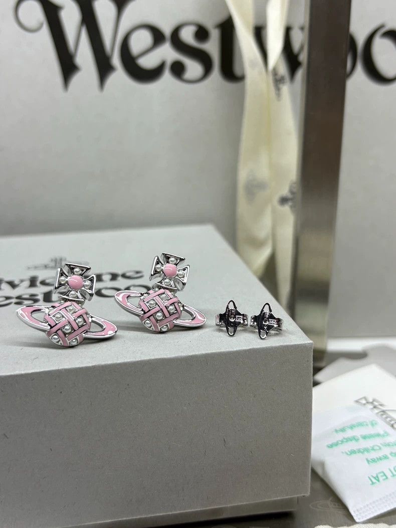 Vivienne Westwood Vivienne Westwood Little Pearl Knitting Earrings Size ONE SIZE - 3 Thumbnail