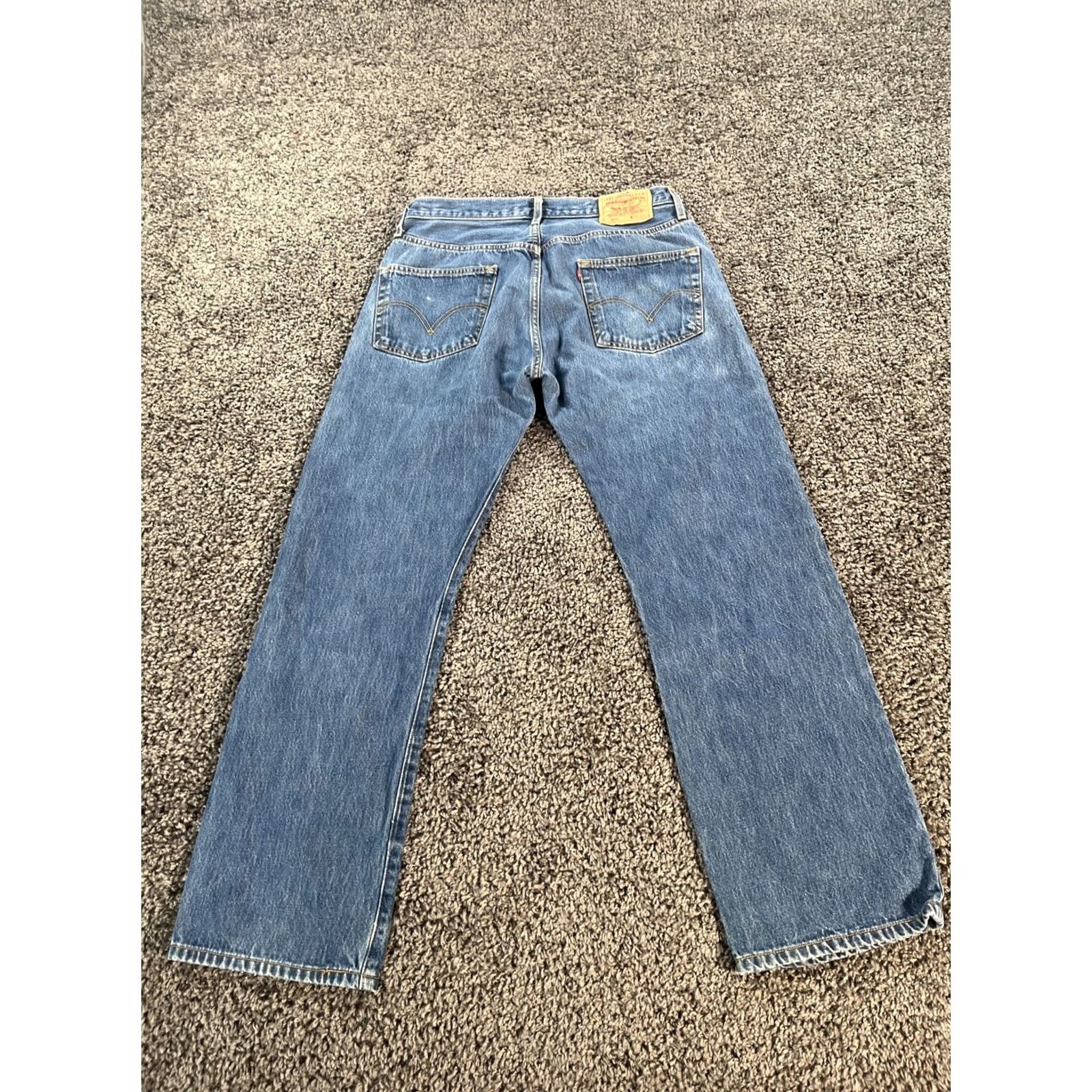 Levi's VINTAGE Levi's 501 Jeans Mens Regular 36x32 Blue Denim Straight 5-Pocket USA Cowboy 90s Mens Size US 36 / EU 52 - 8 Thumbnail
